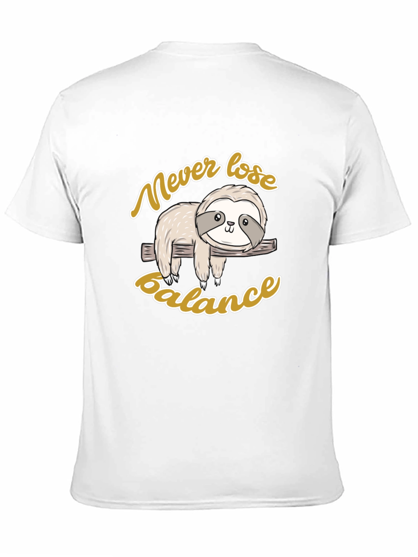 Never Lose Balance Sloth Graphic Tee