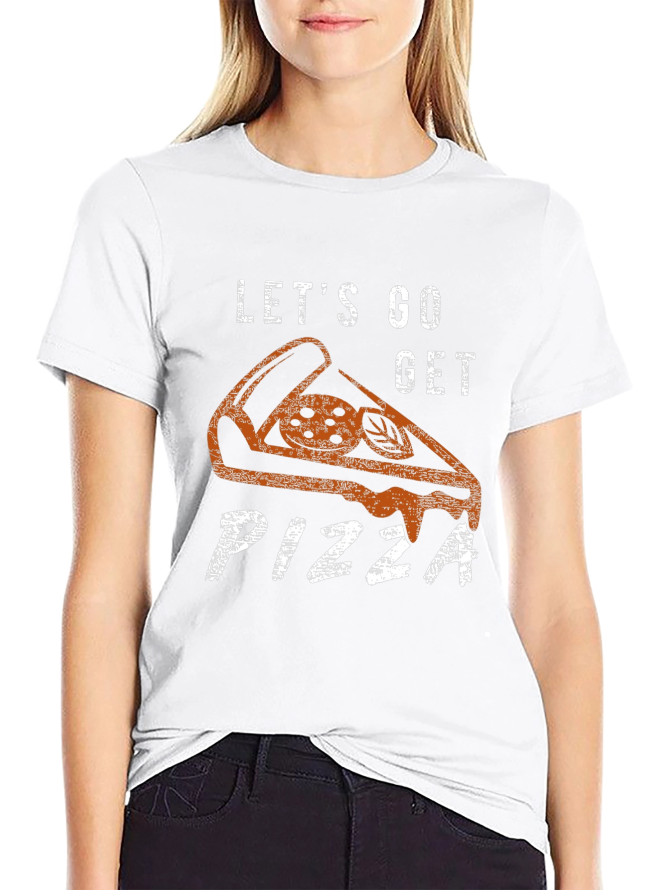 Lets Go Get Pizza Graphic Tee