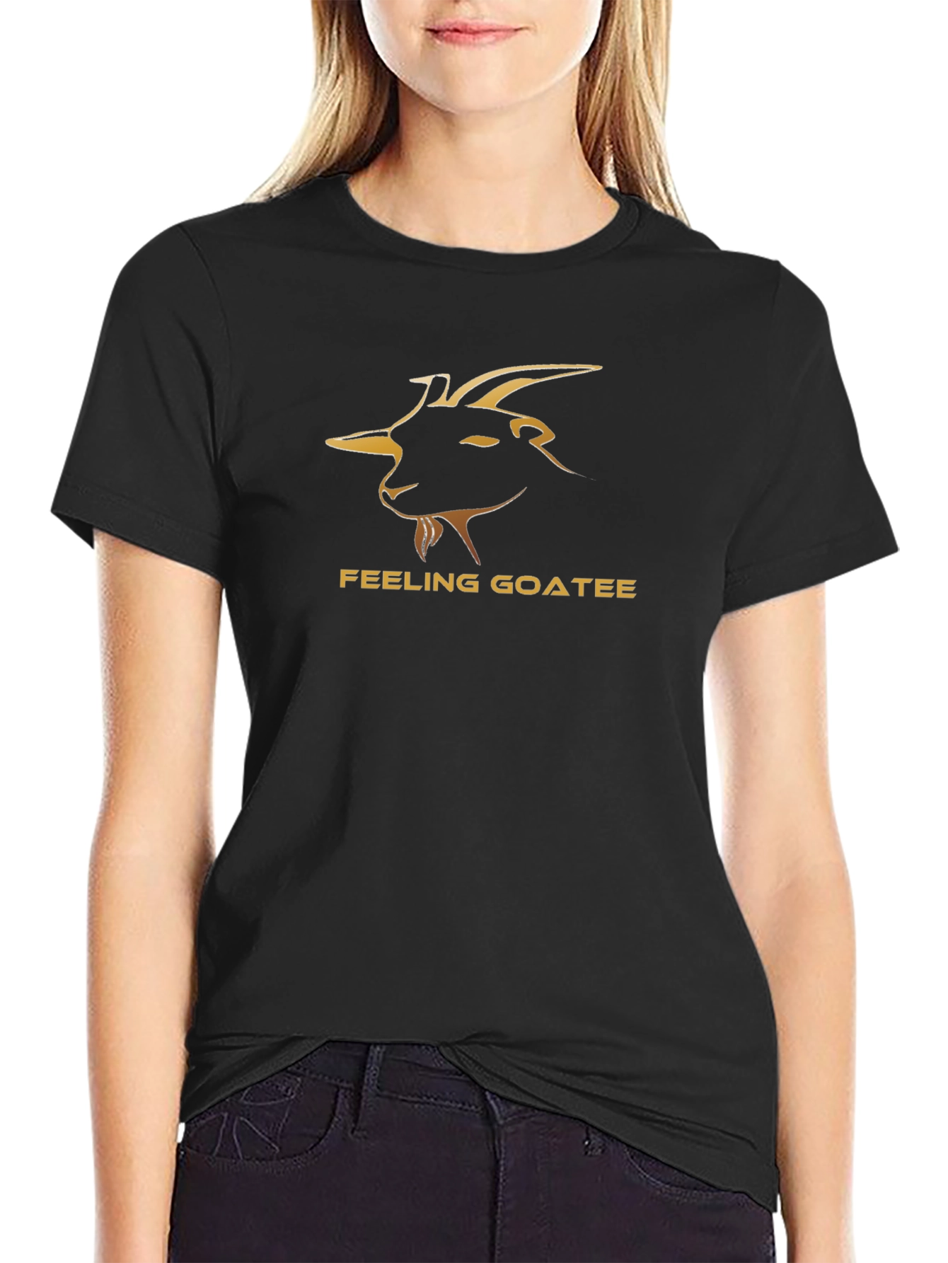 Feeling Goatee Black T-Shirt