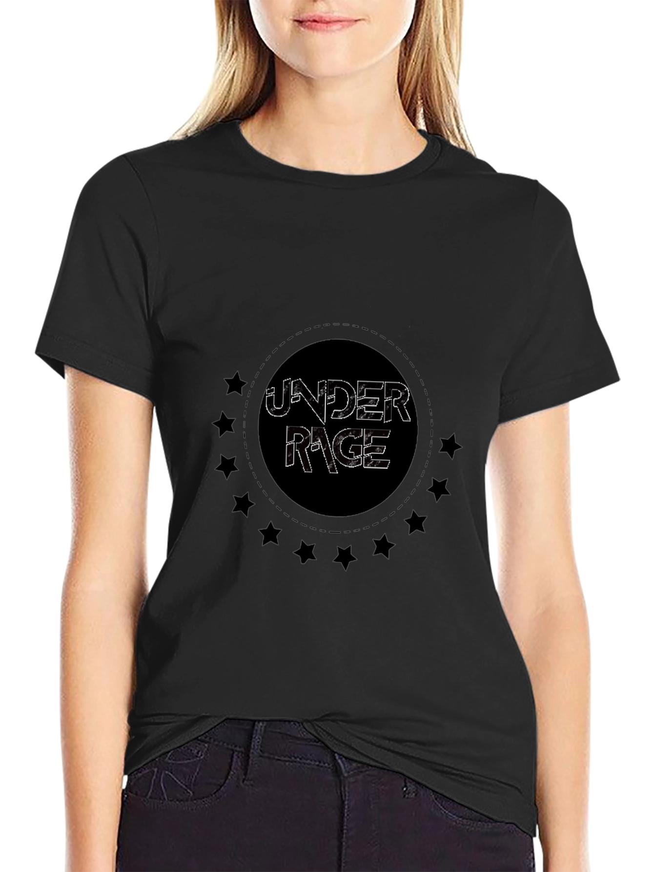 Under Rage Graphic Black T-Shirt