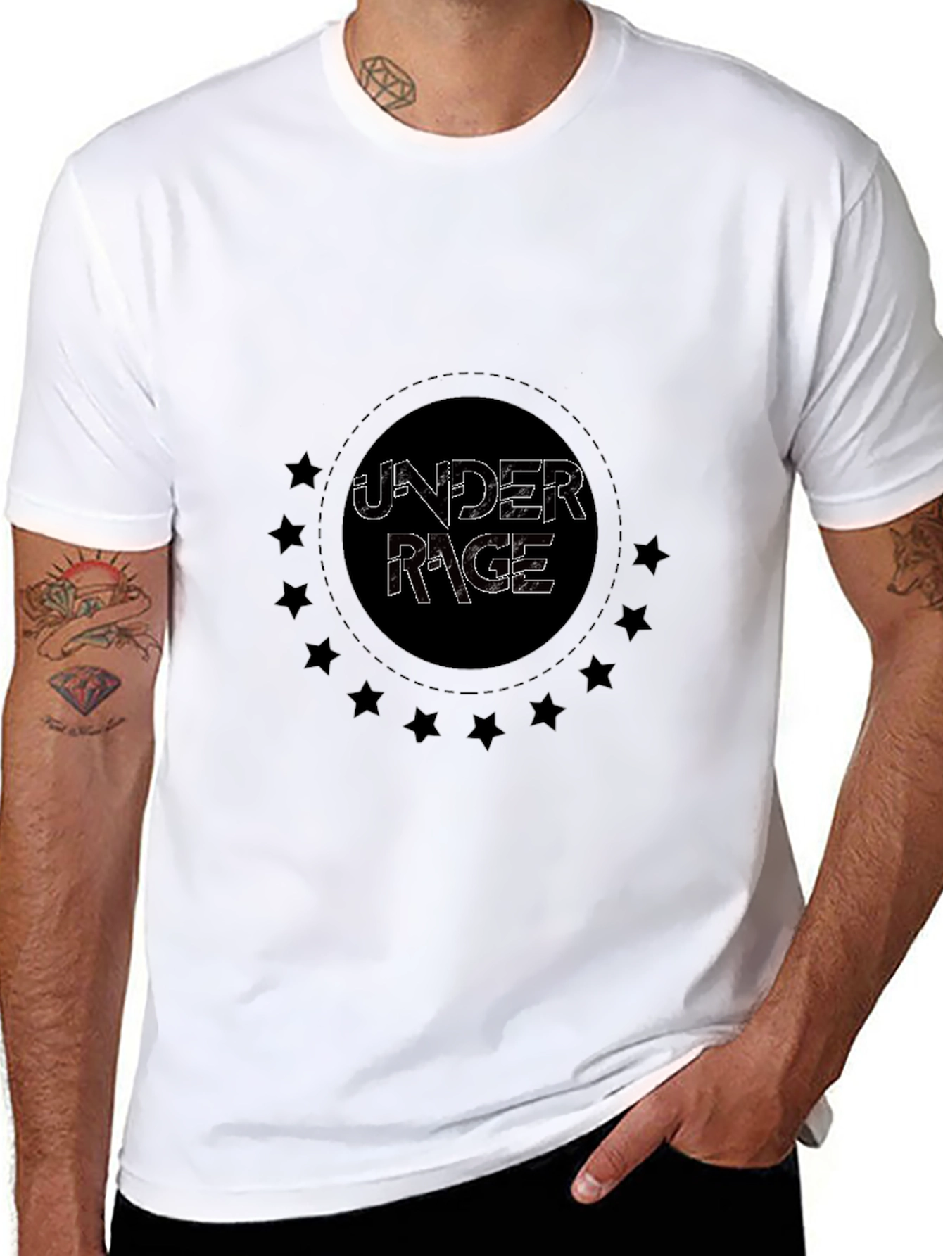 Under Rage Graphic Black T-Shirt