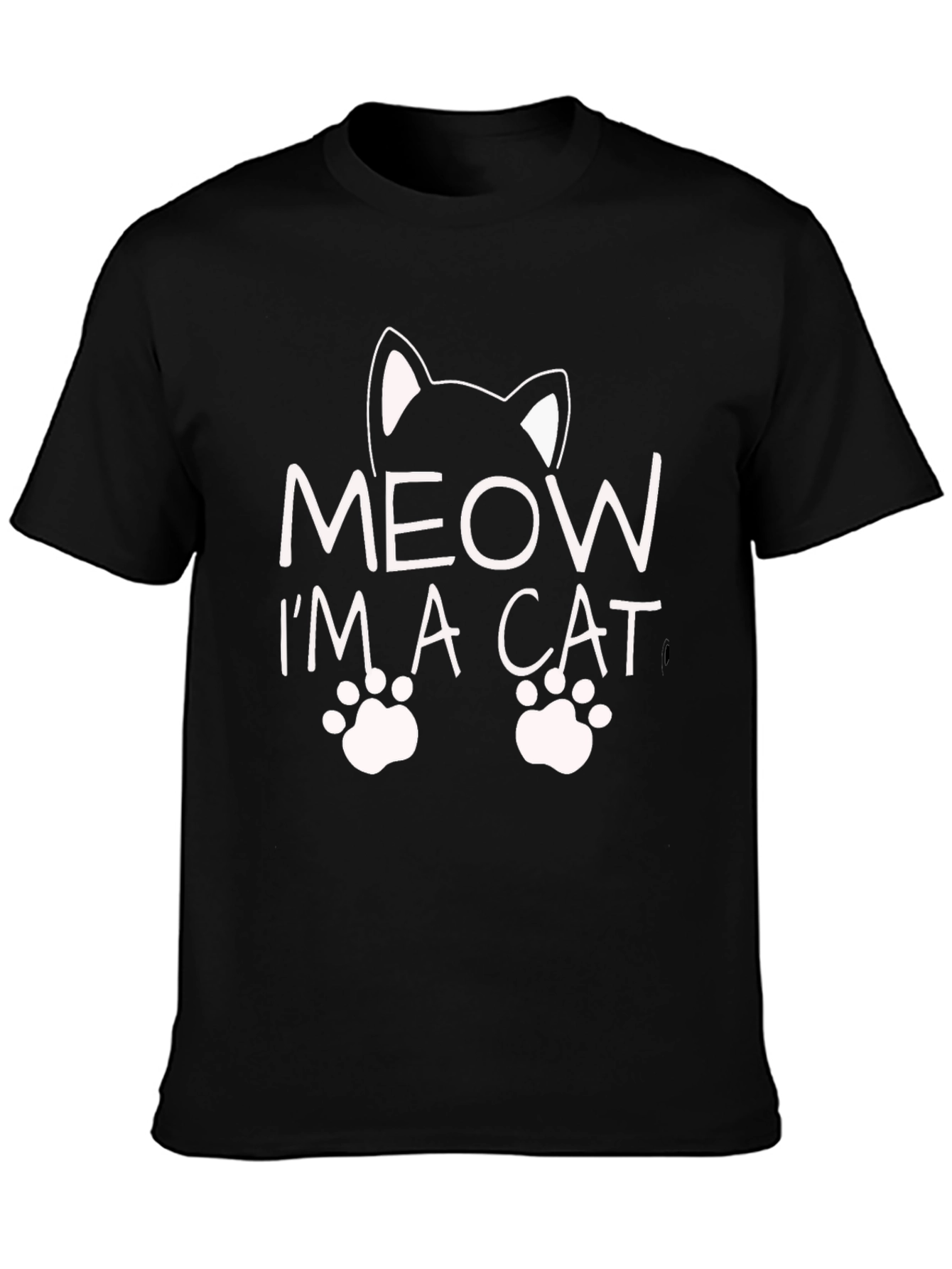 Meow Im a Cat Graphic Tee Shirt