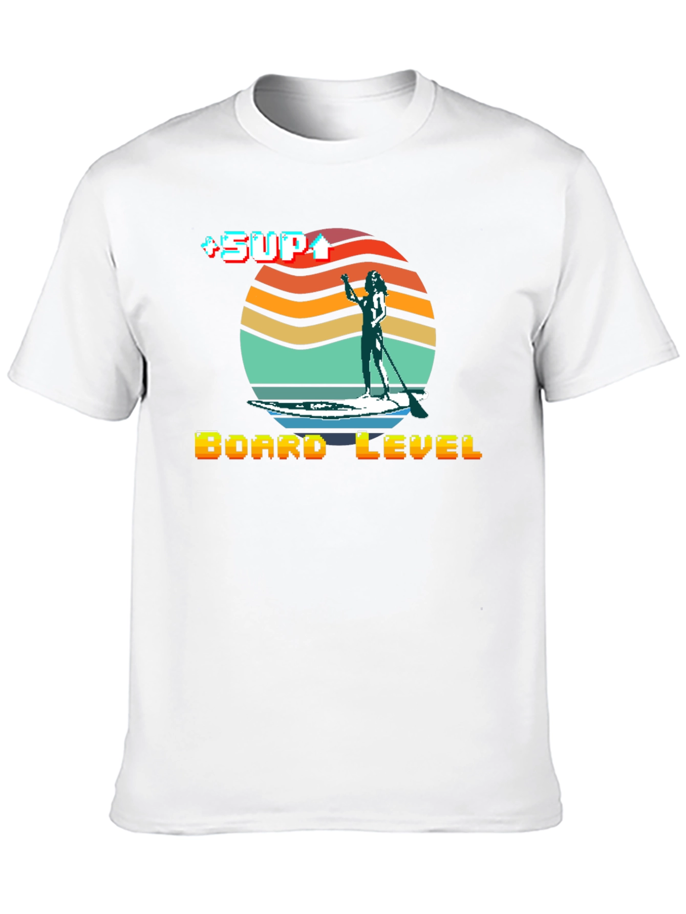 Retro SUP Board Level T-Shirt - Stand Up Paddle