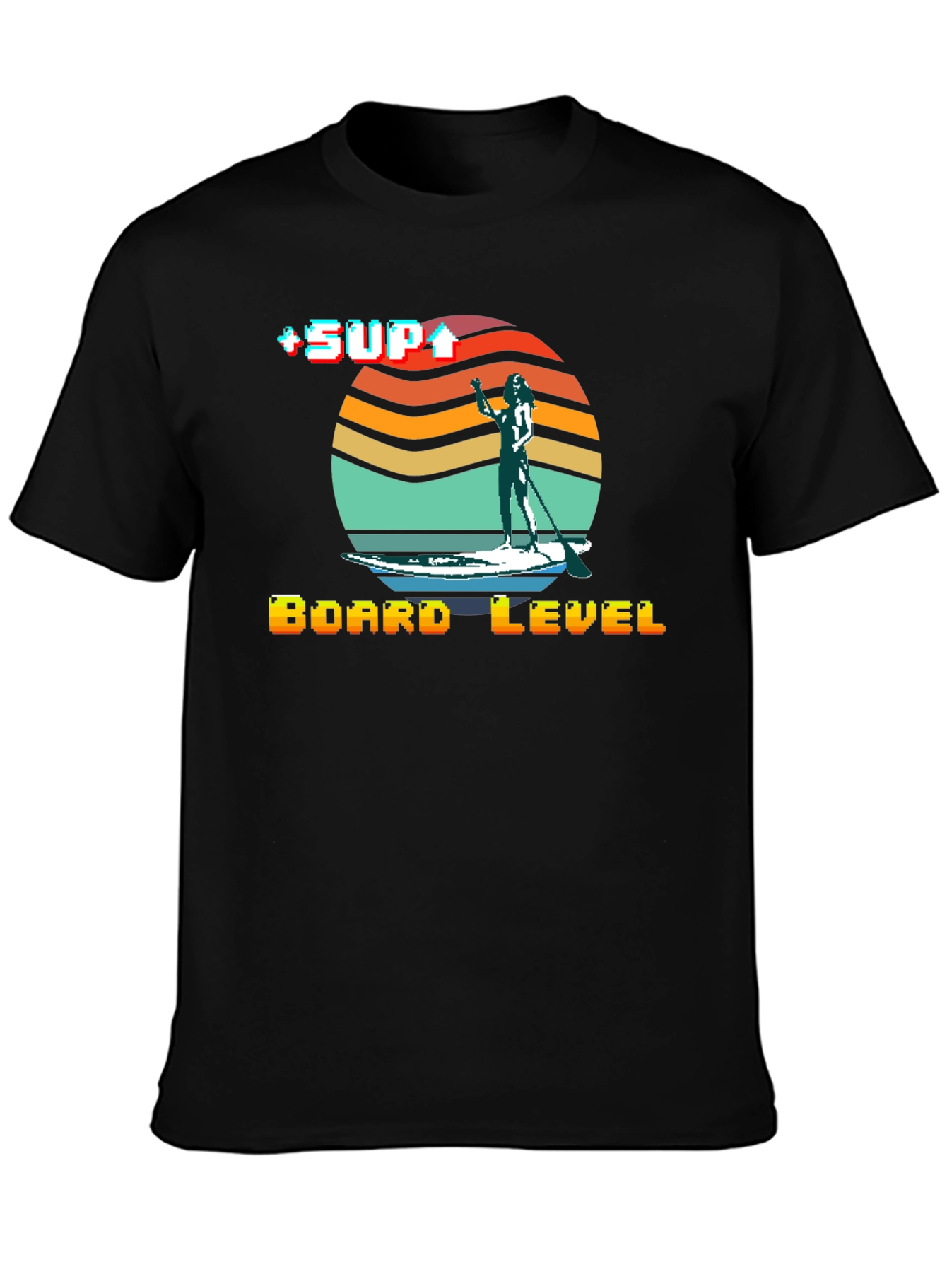 Retro SUP Board Level T-Shirt - Stand Up Paddle