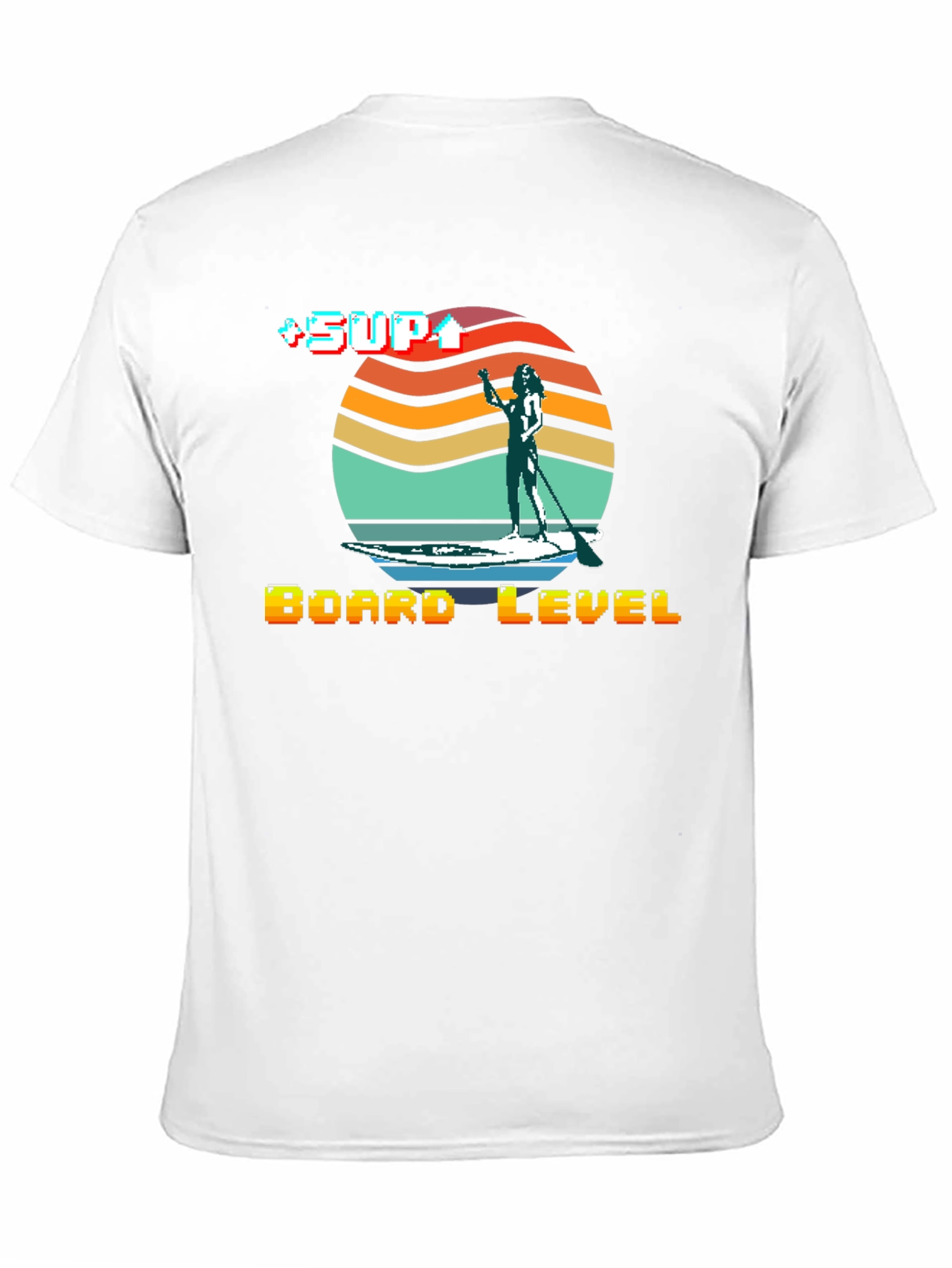 Retro SUP Board Level T-Shirt - Stand Up Paddle