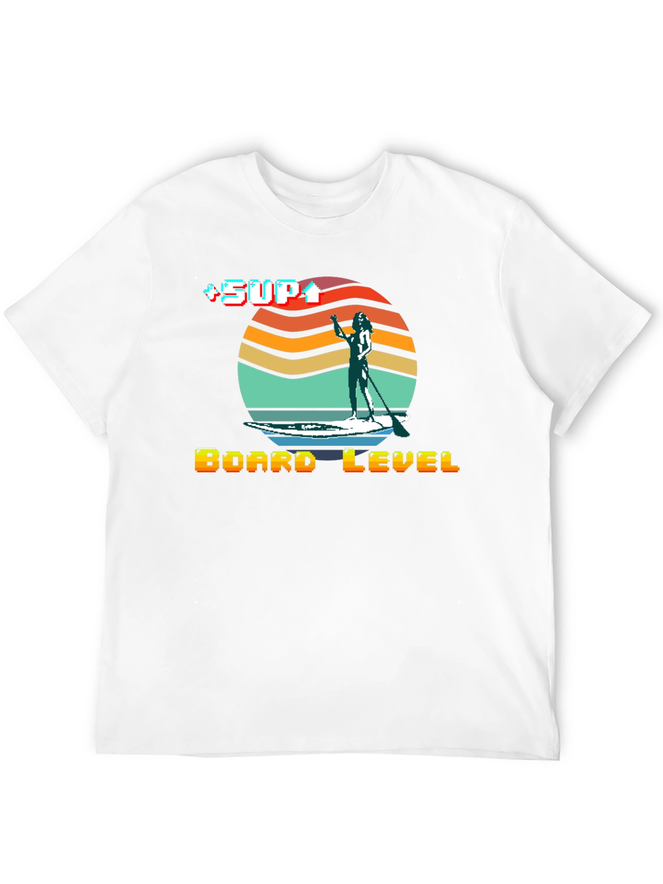 Retro SUP Board Level T-Shirt - Stand Up Paddle