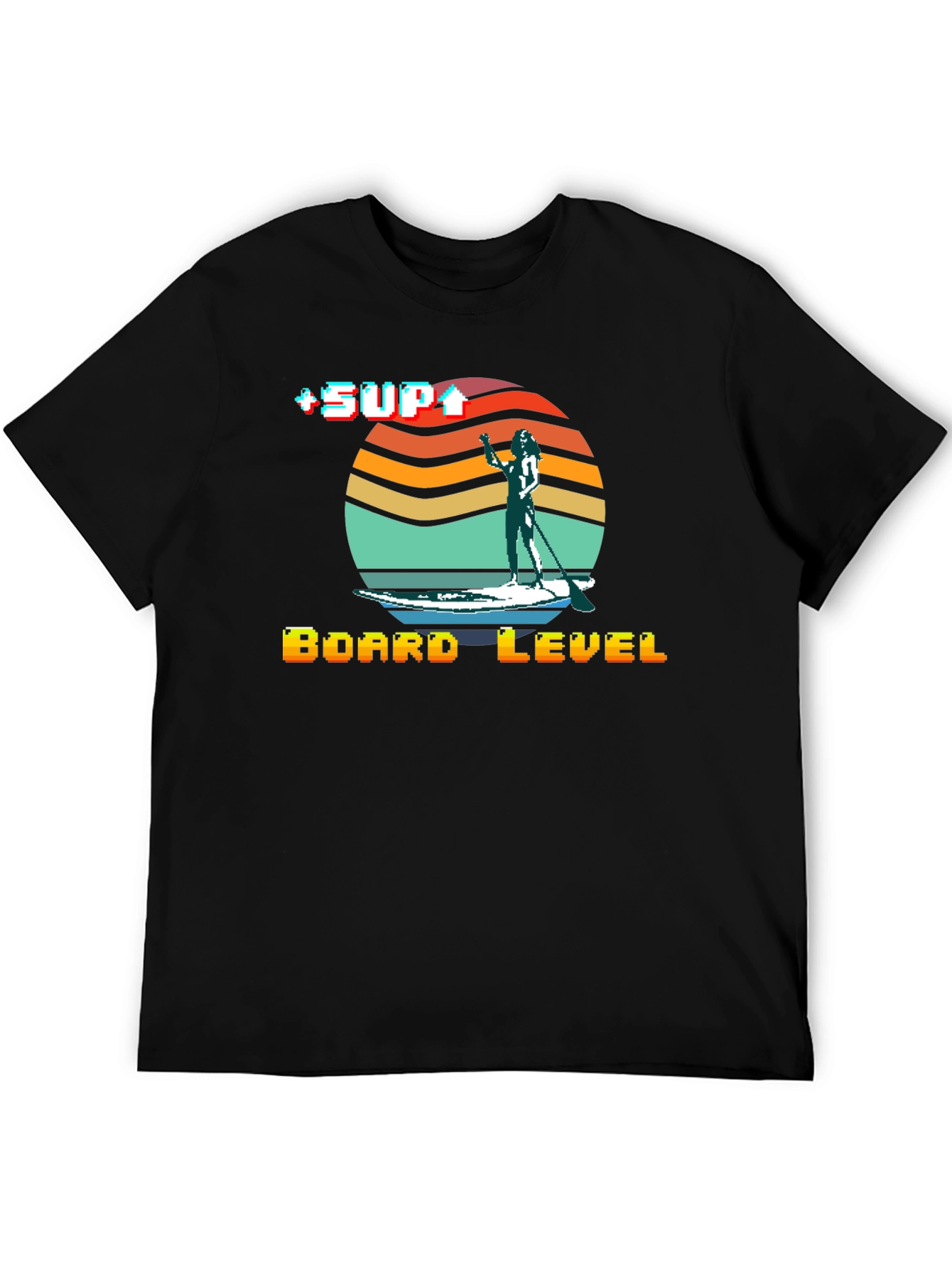 Retro SUP Board Level T-Shirt - Stand Up Paddle