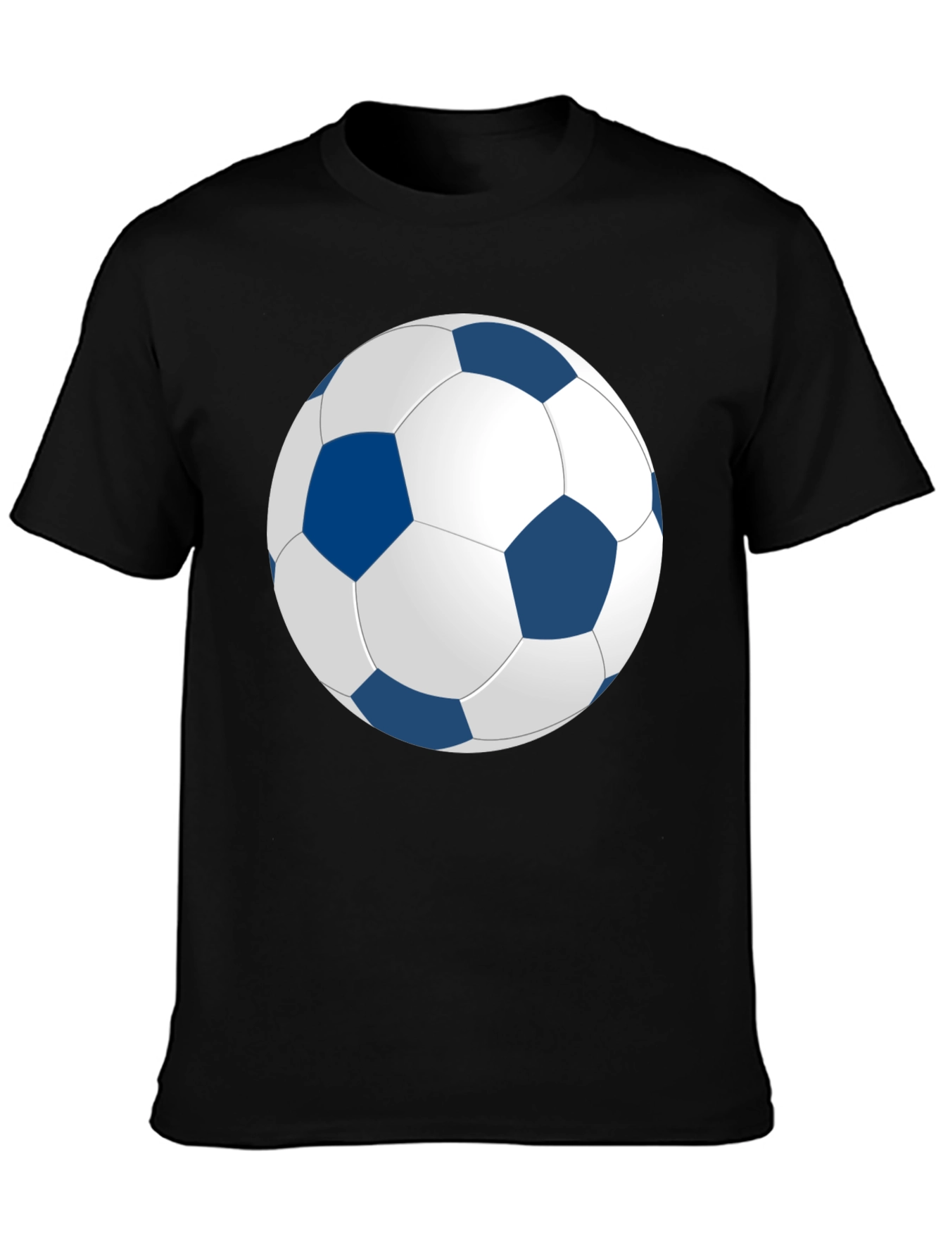 Soccer Ball Graphic Black T-Shirt