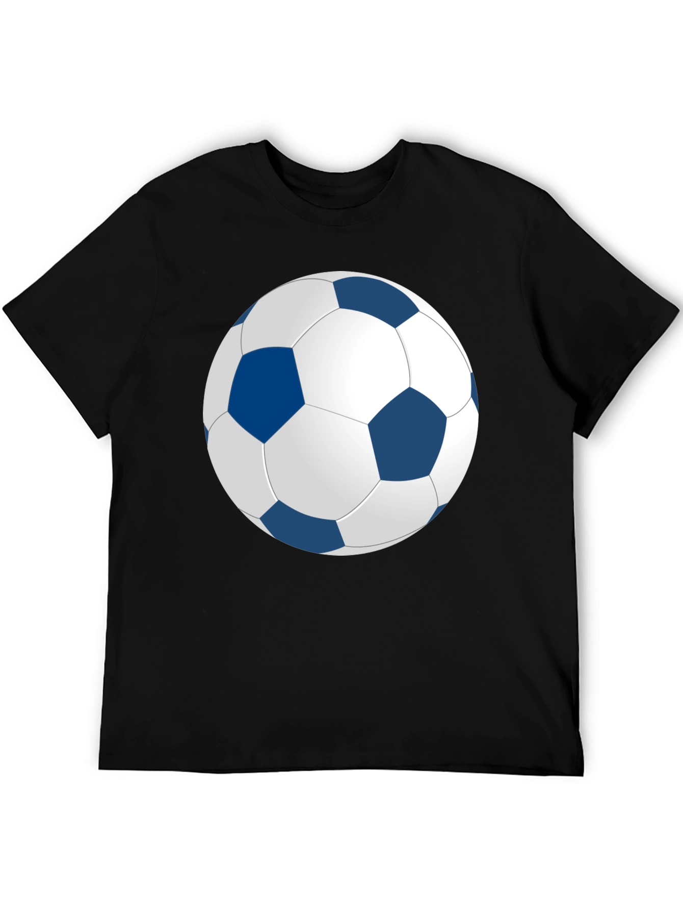 Soccer Ball Graphic Black T-Shirt