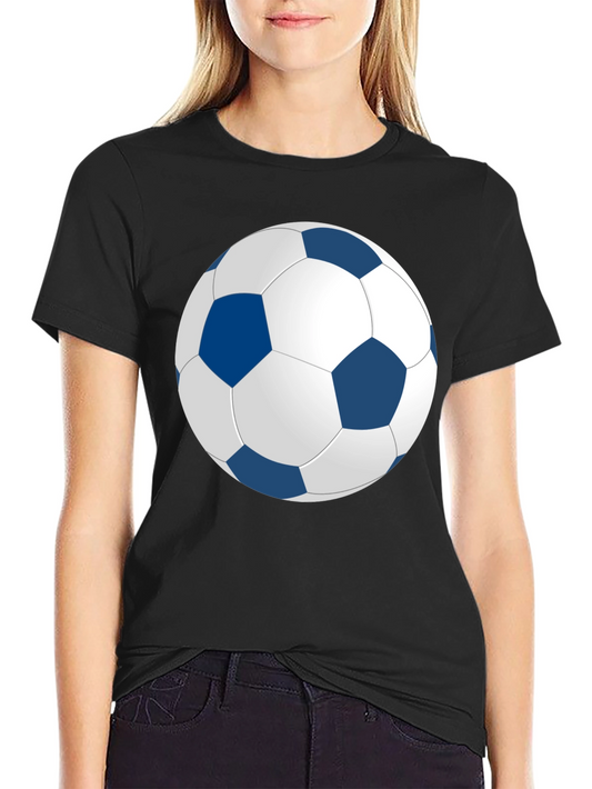 Soccer Ball Graphic Black T-Shirt