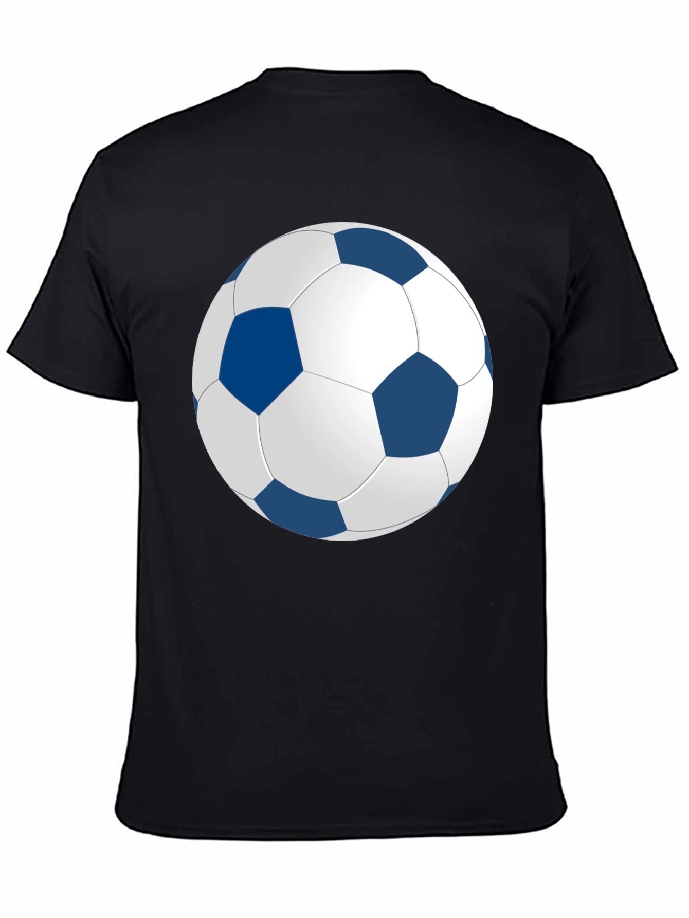 Soccer Ball Graphic Black T-Shirt