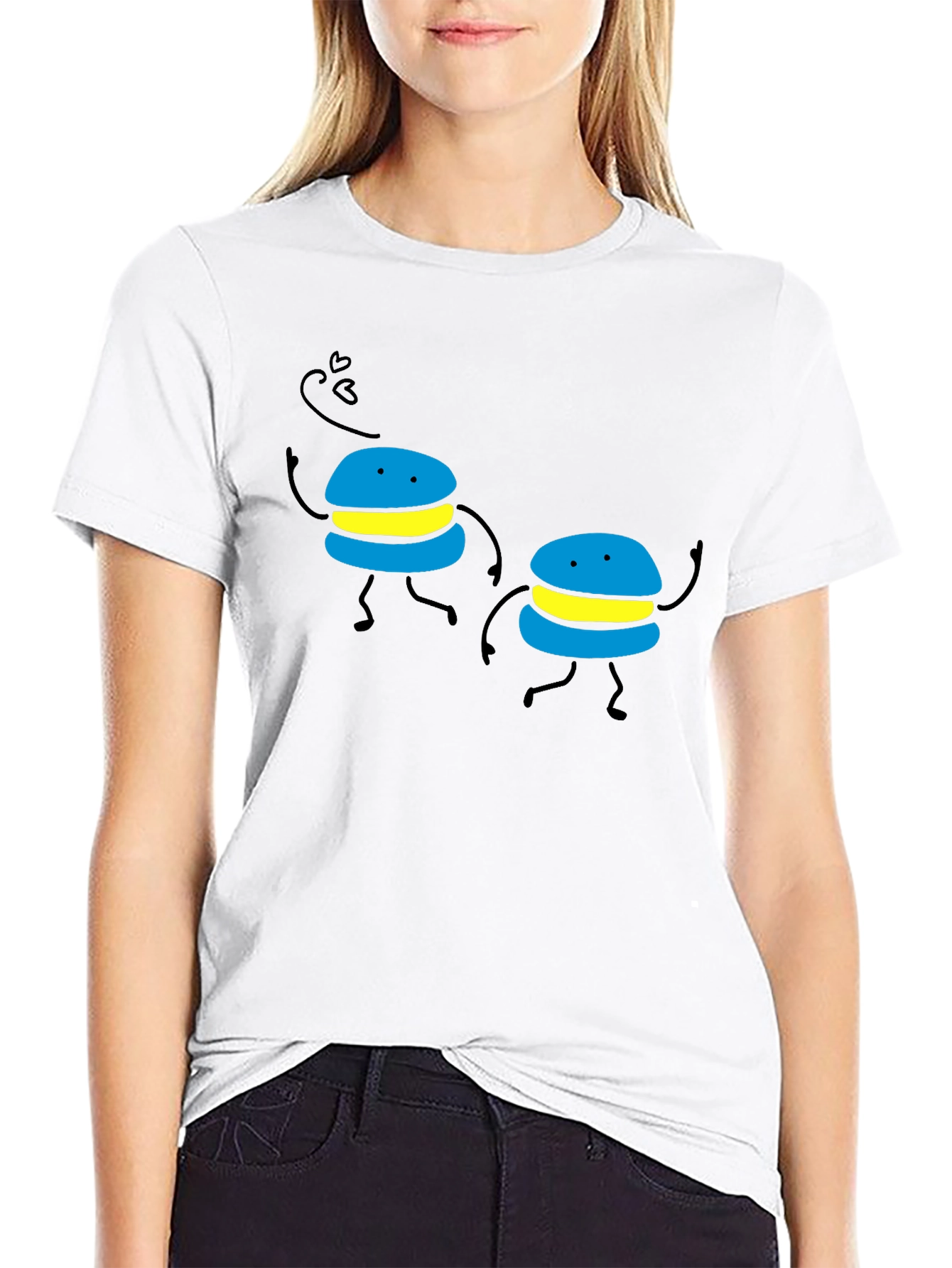 Dancing Macarons Graphic T-Shirt - Fun & Unique Design