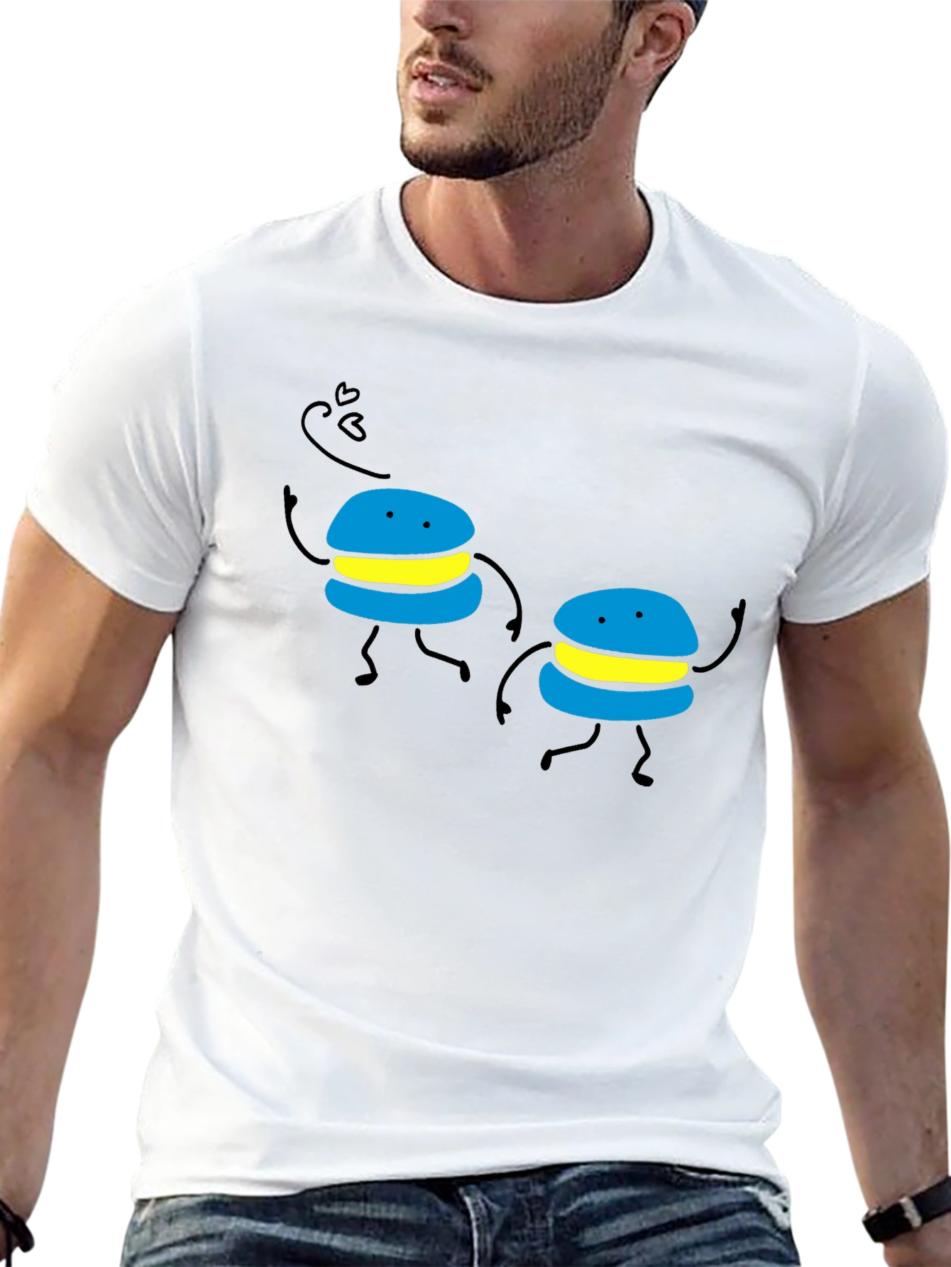 Dancing Macarons Graphic T-Shirt - Fun & Unique Design