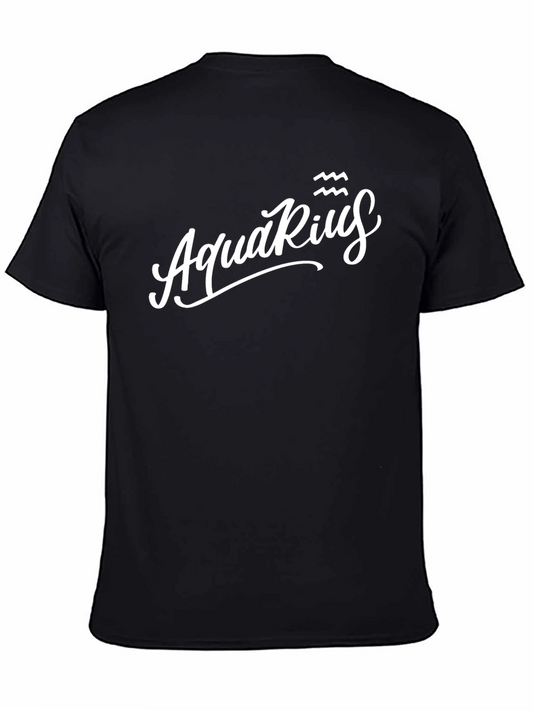 Aquarius Zodiac Sign Graphic T-Shirt