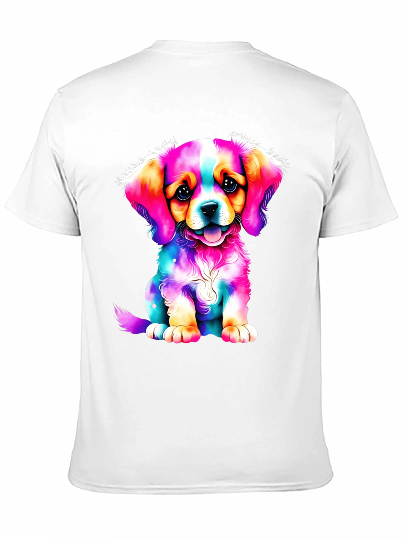 Colorful Puppy Graphic Tee