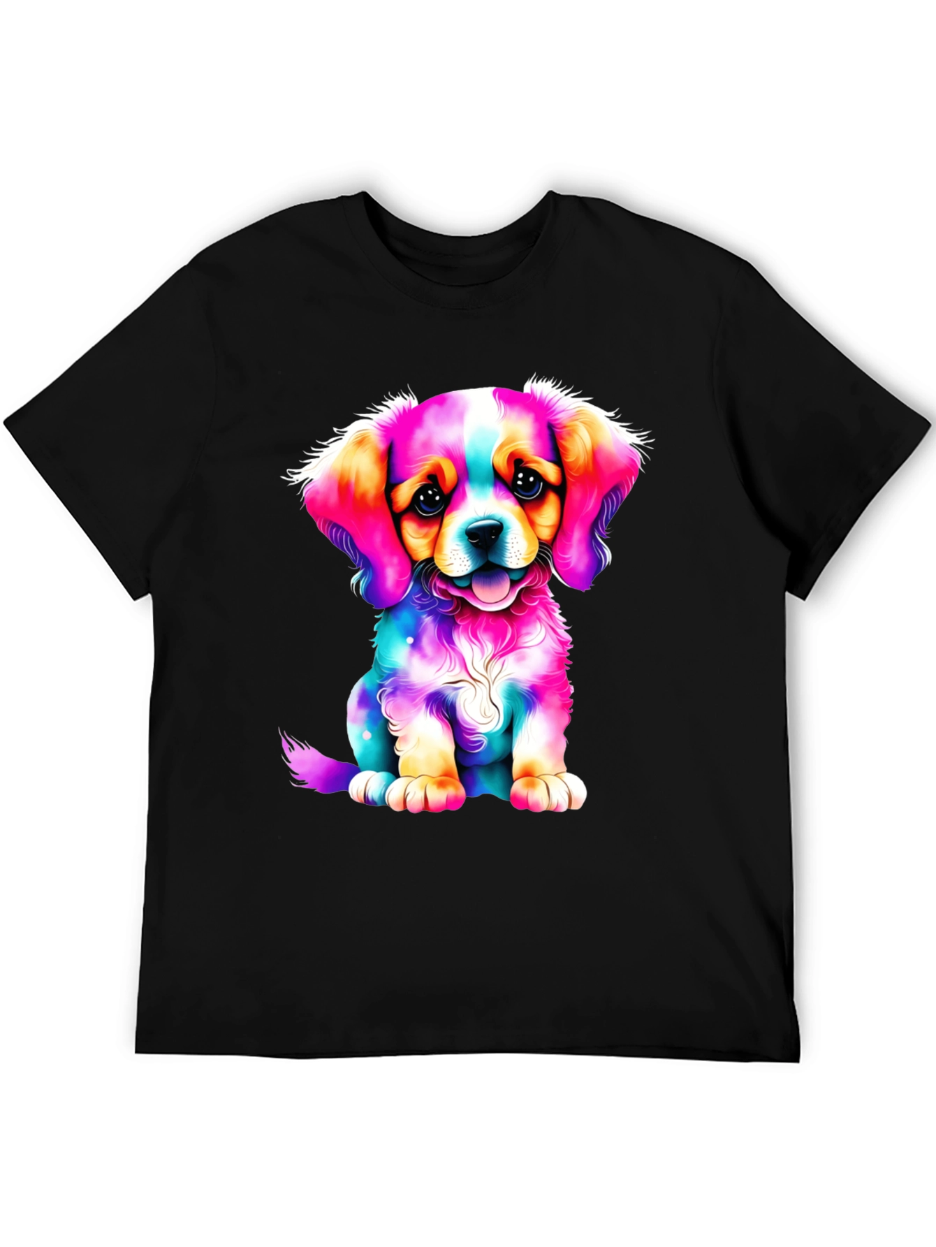 Colorful Puppy Graphic Tee