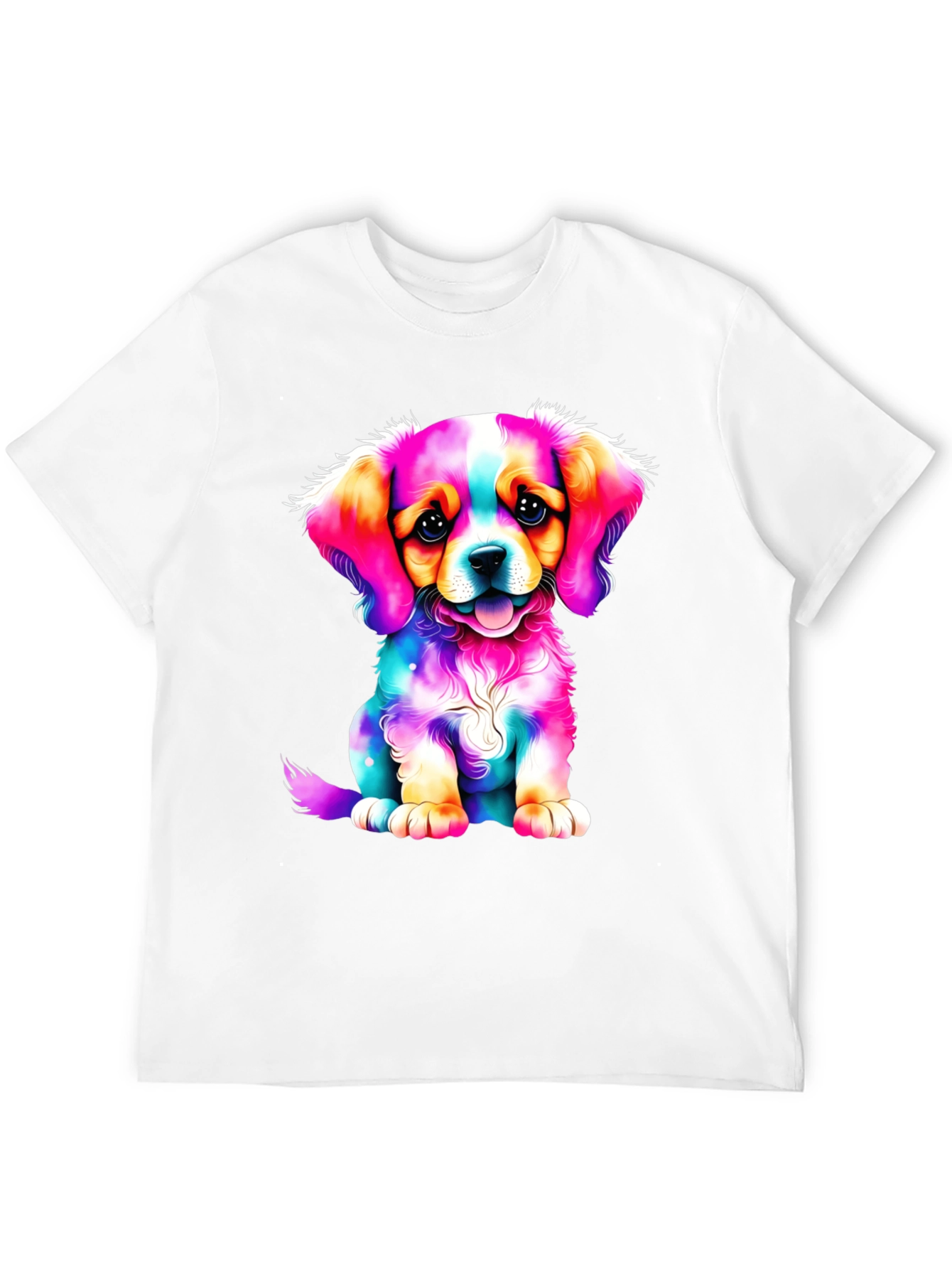 Colorful Puppy Graphic Tee