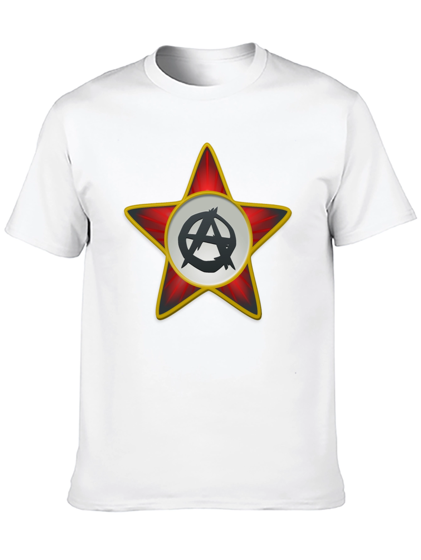 Anarchy Star Graphic T-Shirt - Black