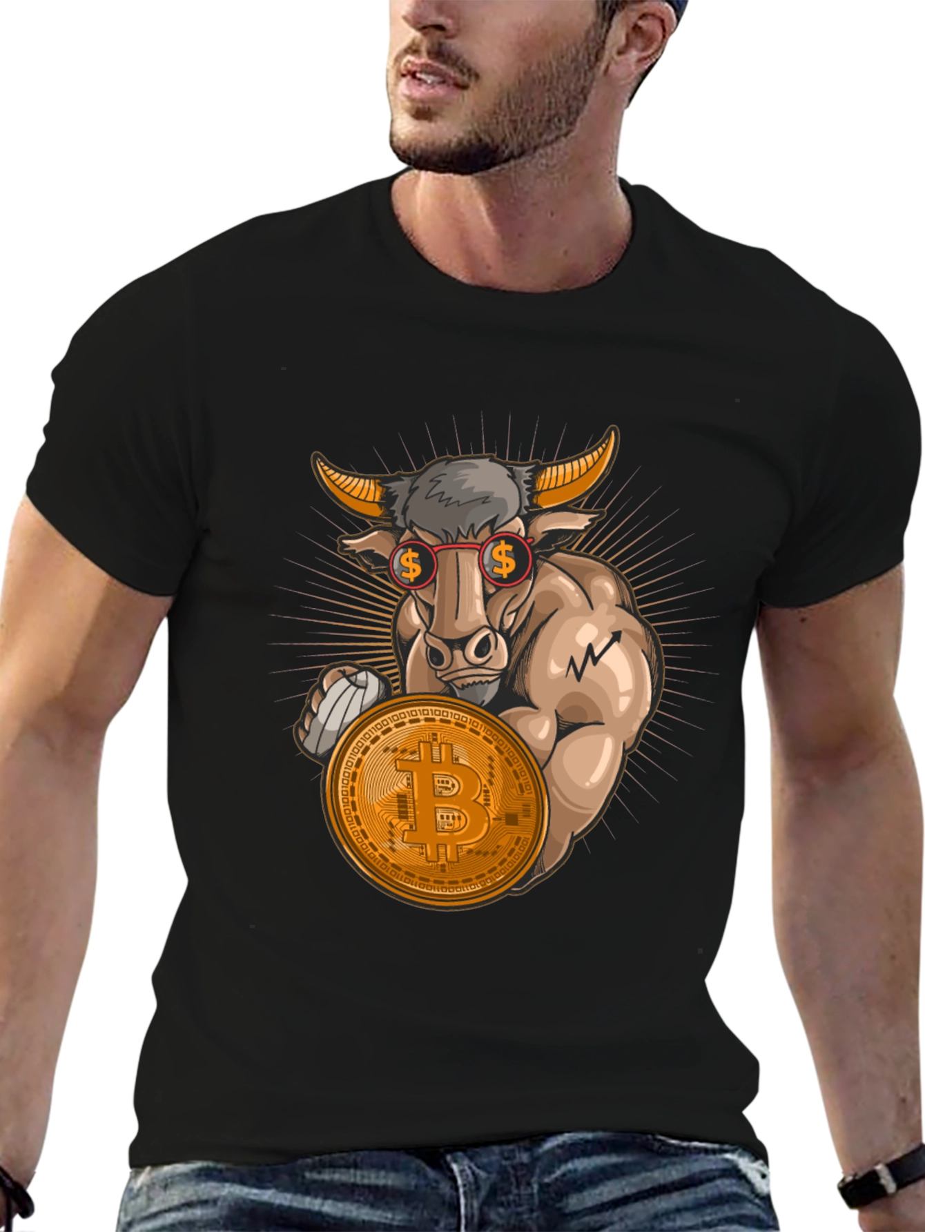 Bitcoin Bull T-Shirt - Crypto Investor Tee