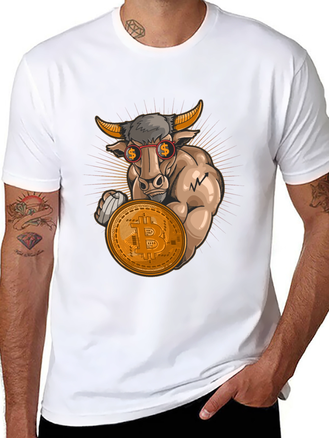 Bitcoin Bull T-Shirt - Crypto Investor Tee