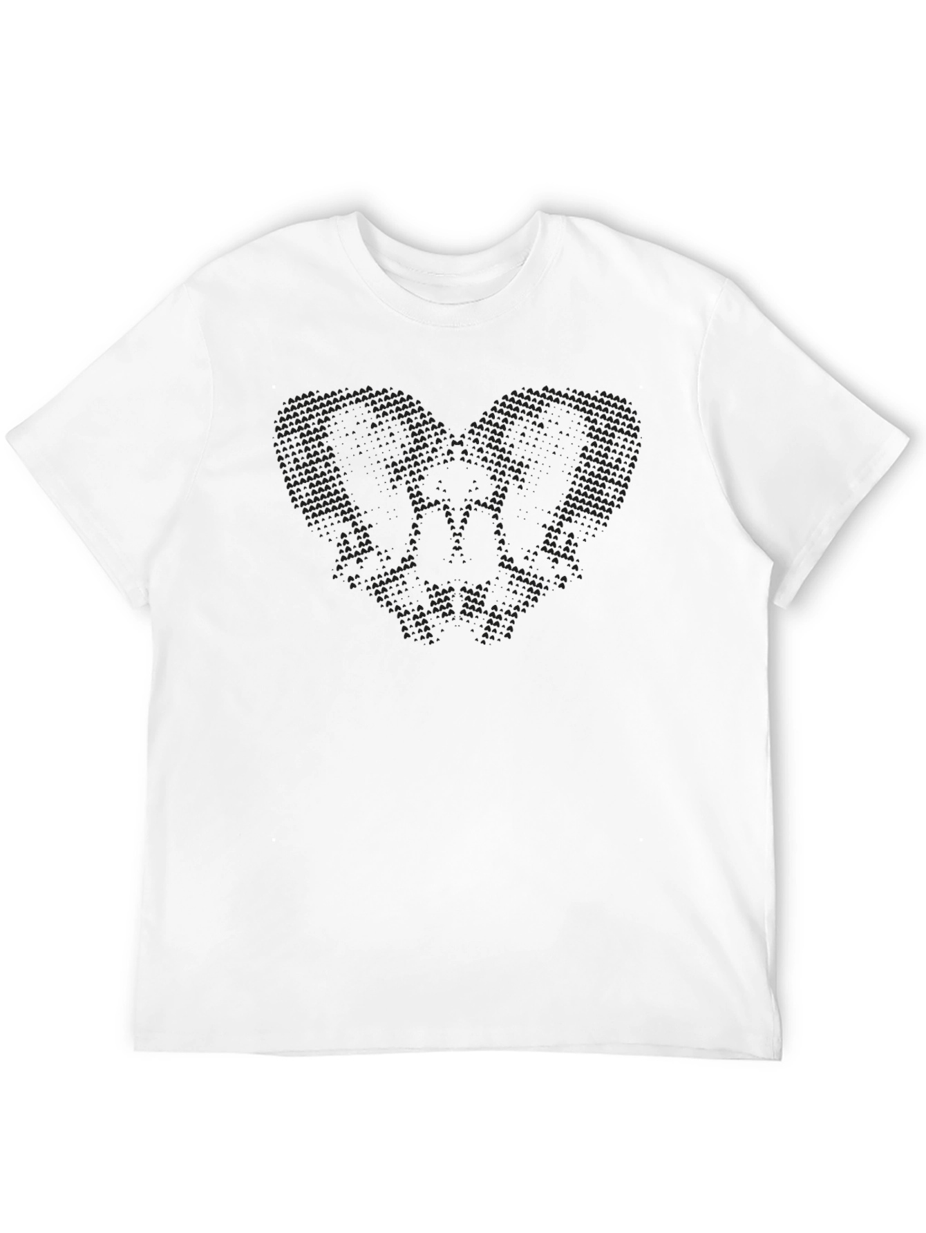 Black Graphic Tee - Skull Design