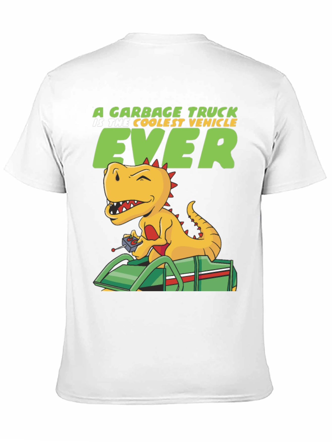 Cool Dinosaur Garbage Truck T-Shirt