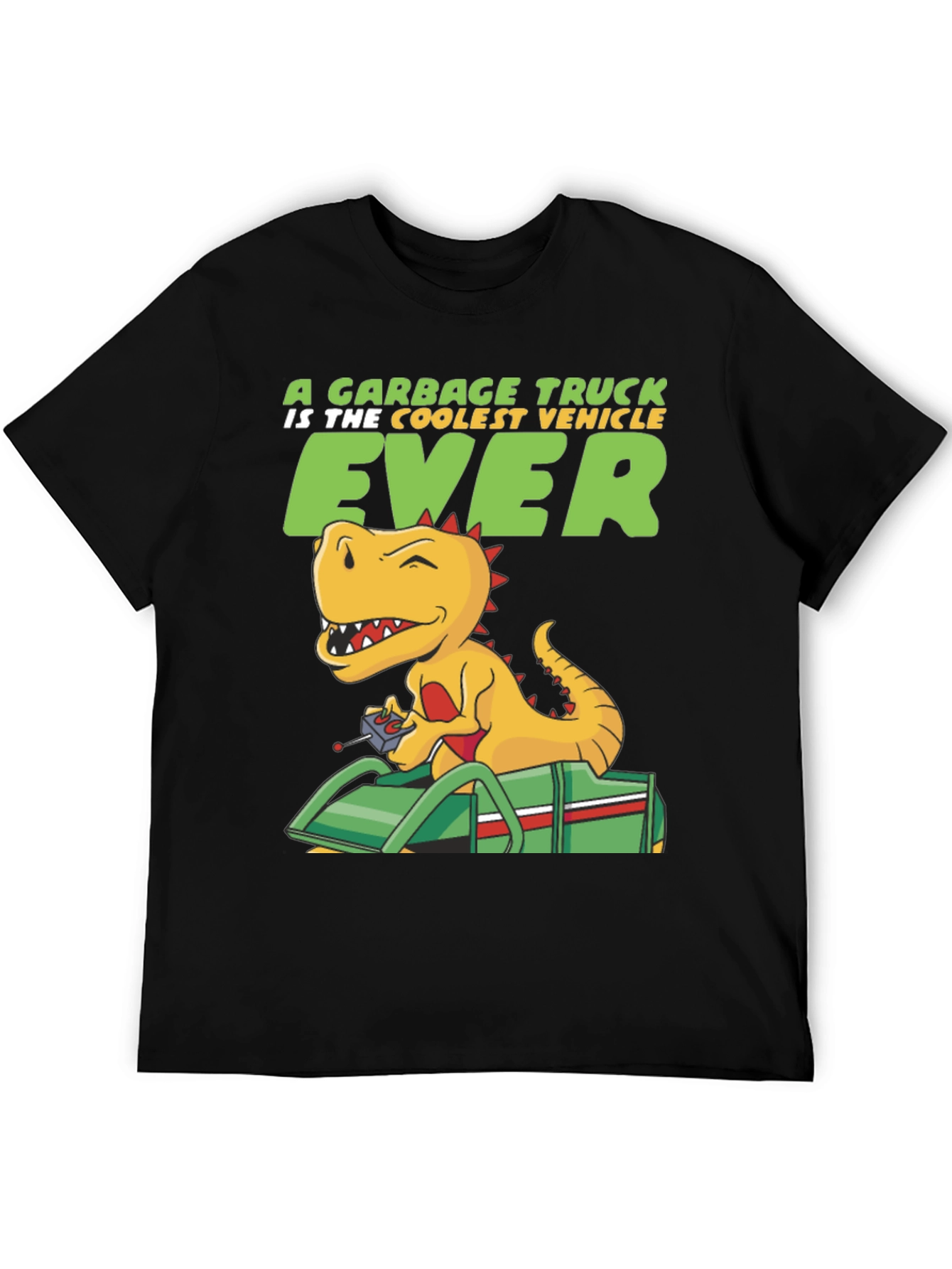 Cool Dinosaur Garbage Truck T-Shirt