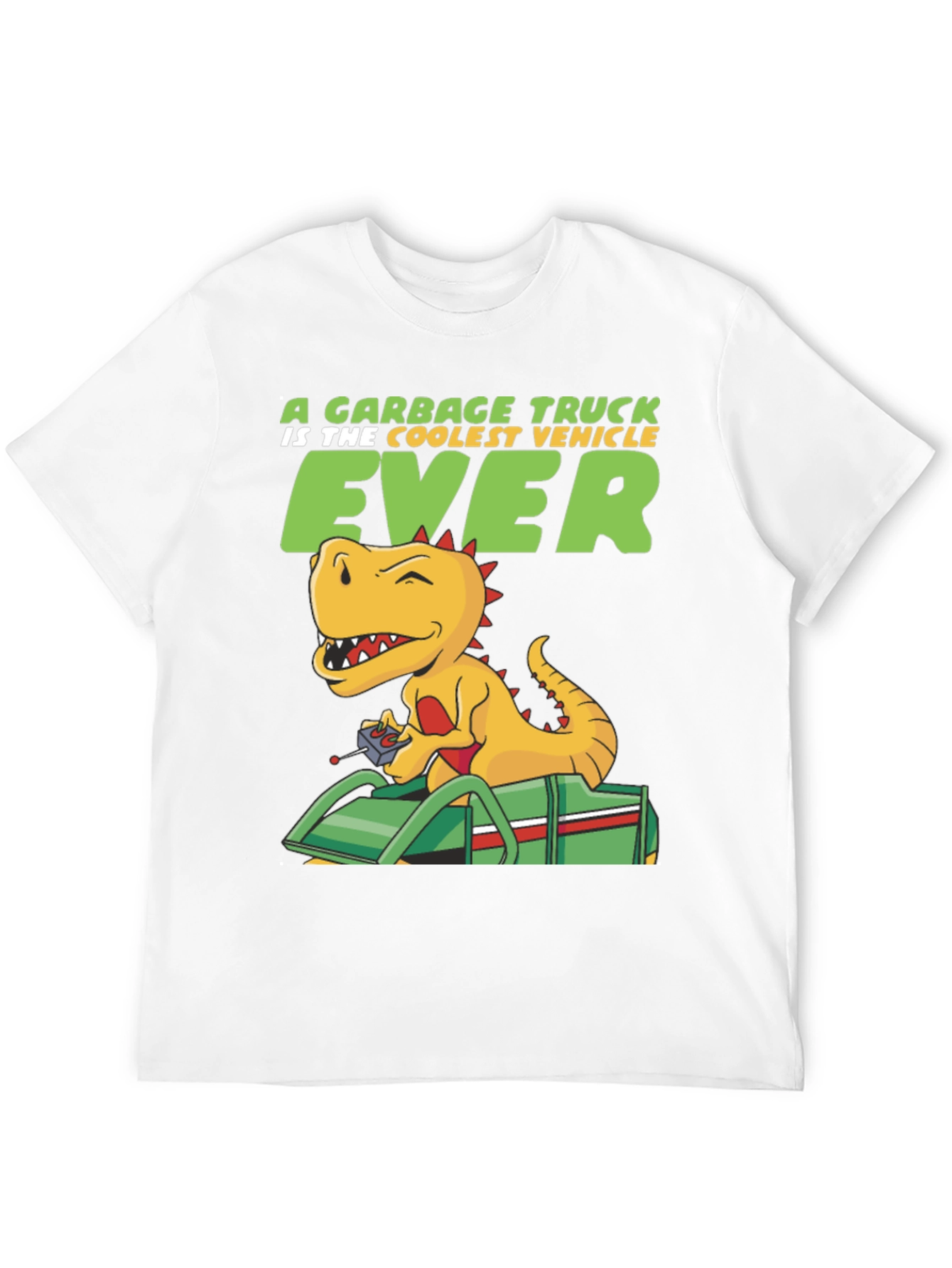 Cool Dinosaur Garbage Truck T-Shirt