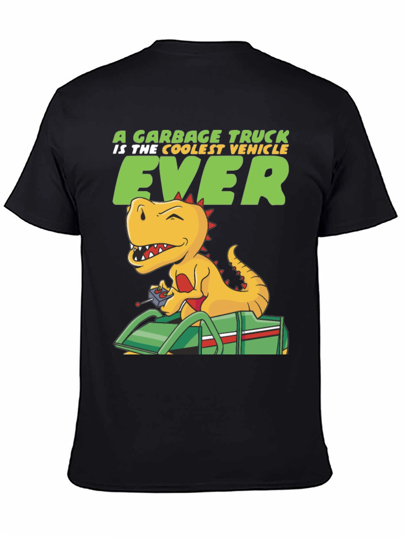 Cool Dinosaur Garbage Truck T-Shirt