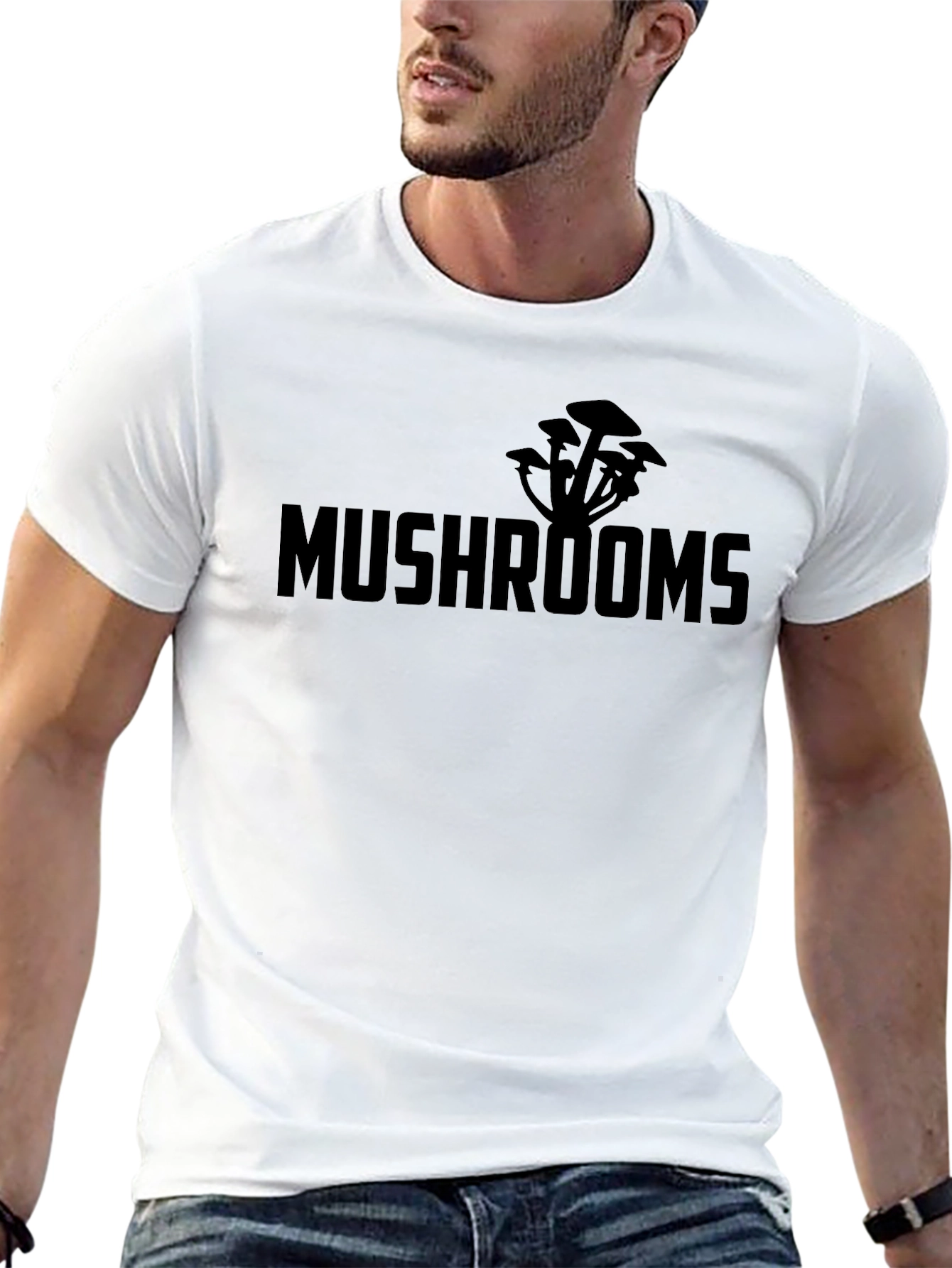 Mushroom Graphic Tee - Modern Fit