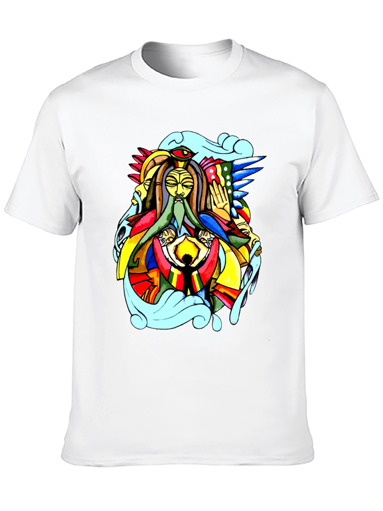 Abstract Art Black T-Shirt