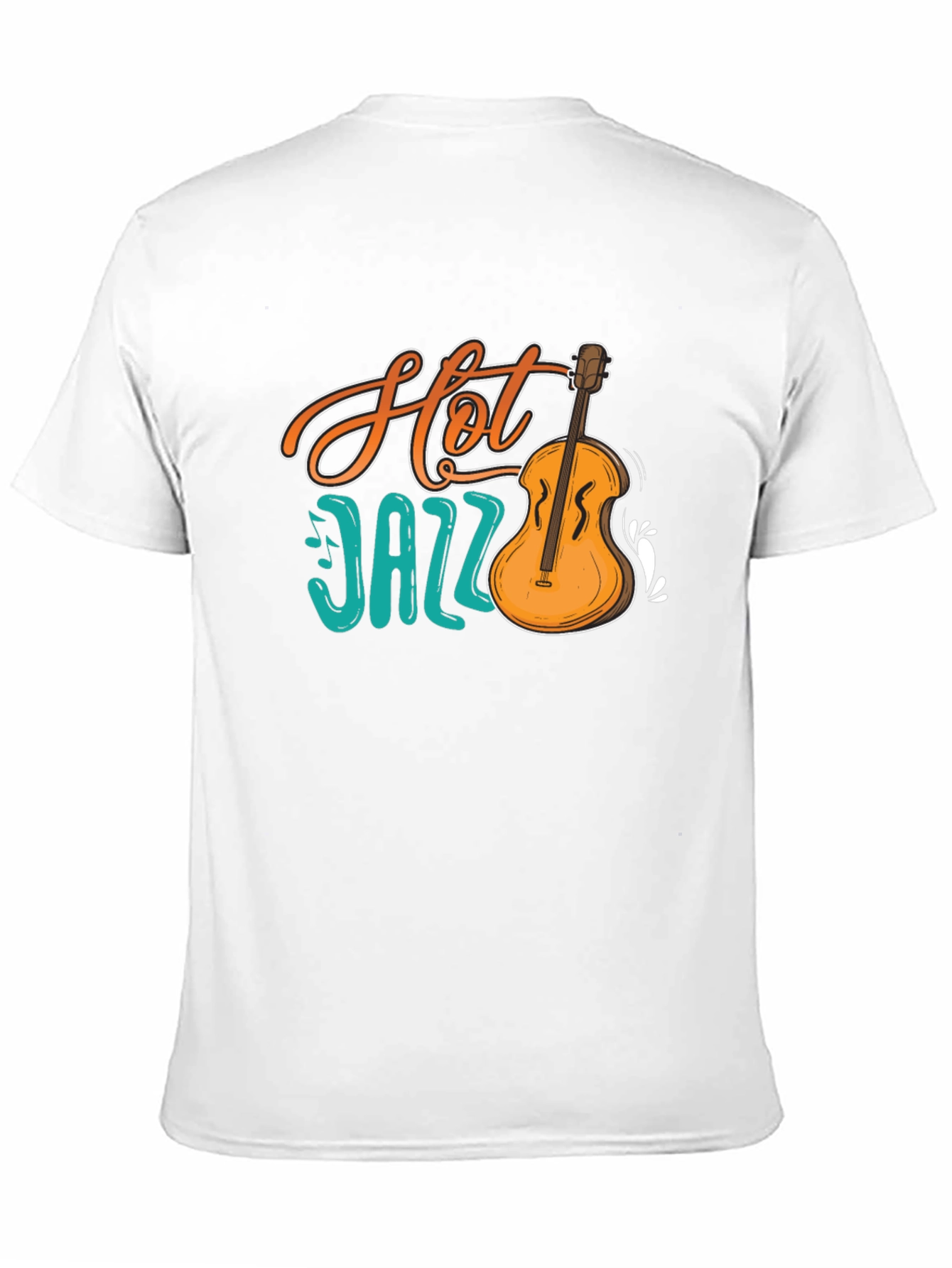 Hot Jazz Graphic Print Black T-Shirt