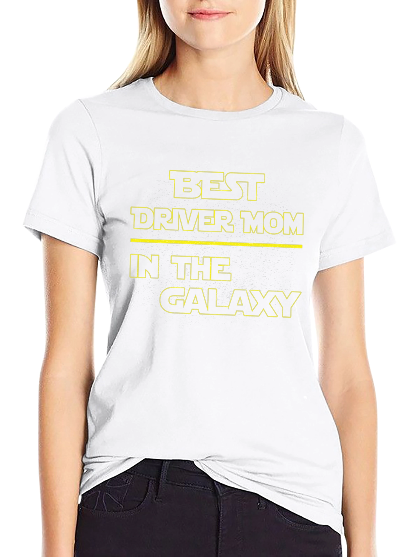 Best Driver Mom Galaxy T-Shirt - Star Wars Style