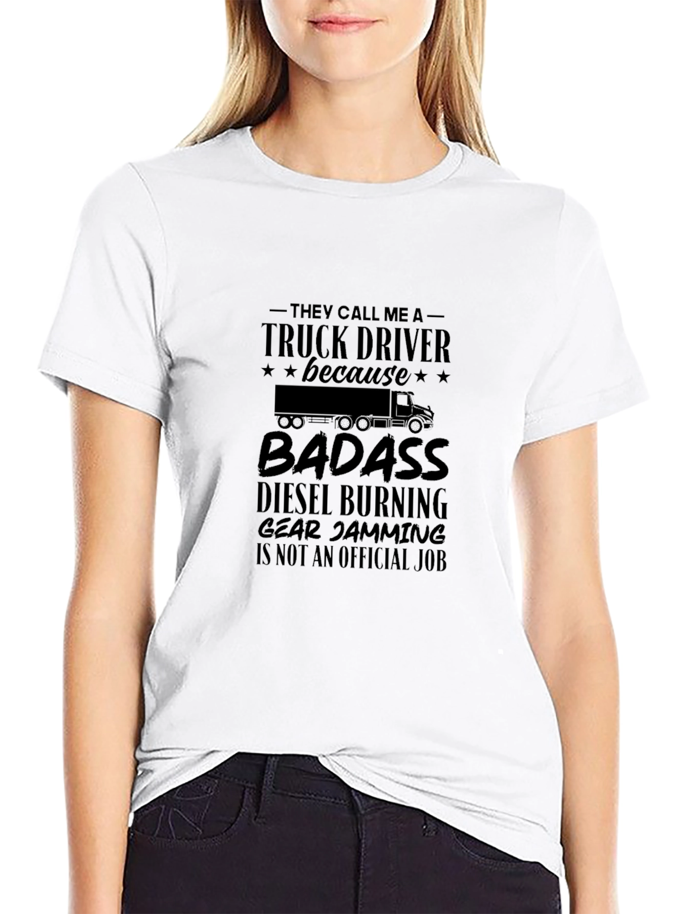 Truck Driver Badass Graphic Tee
