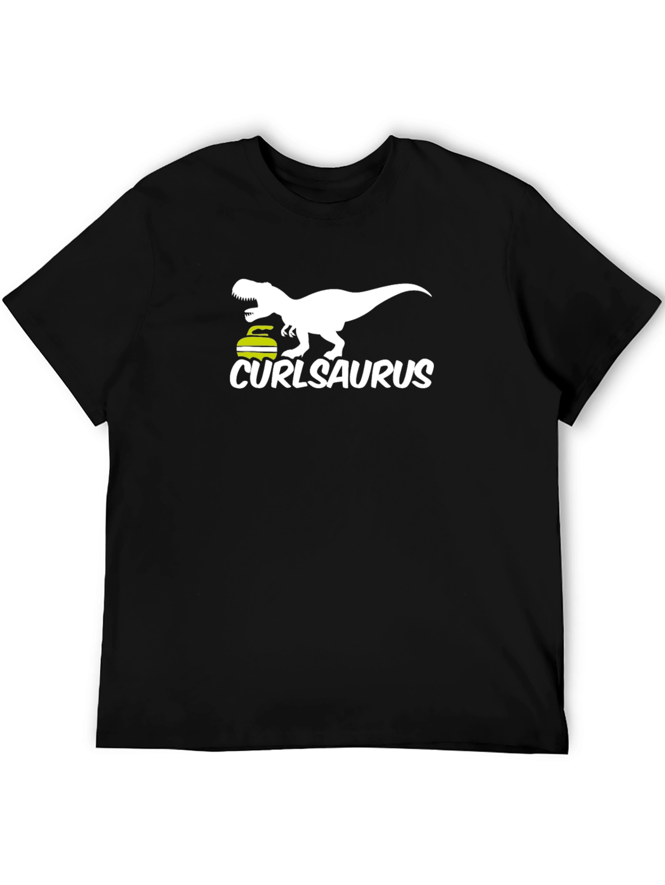 Curlasaurus T-Shirt - Curling Dinosaur Tee