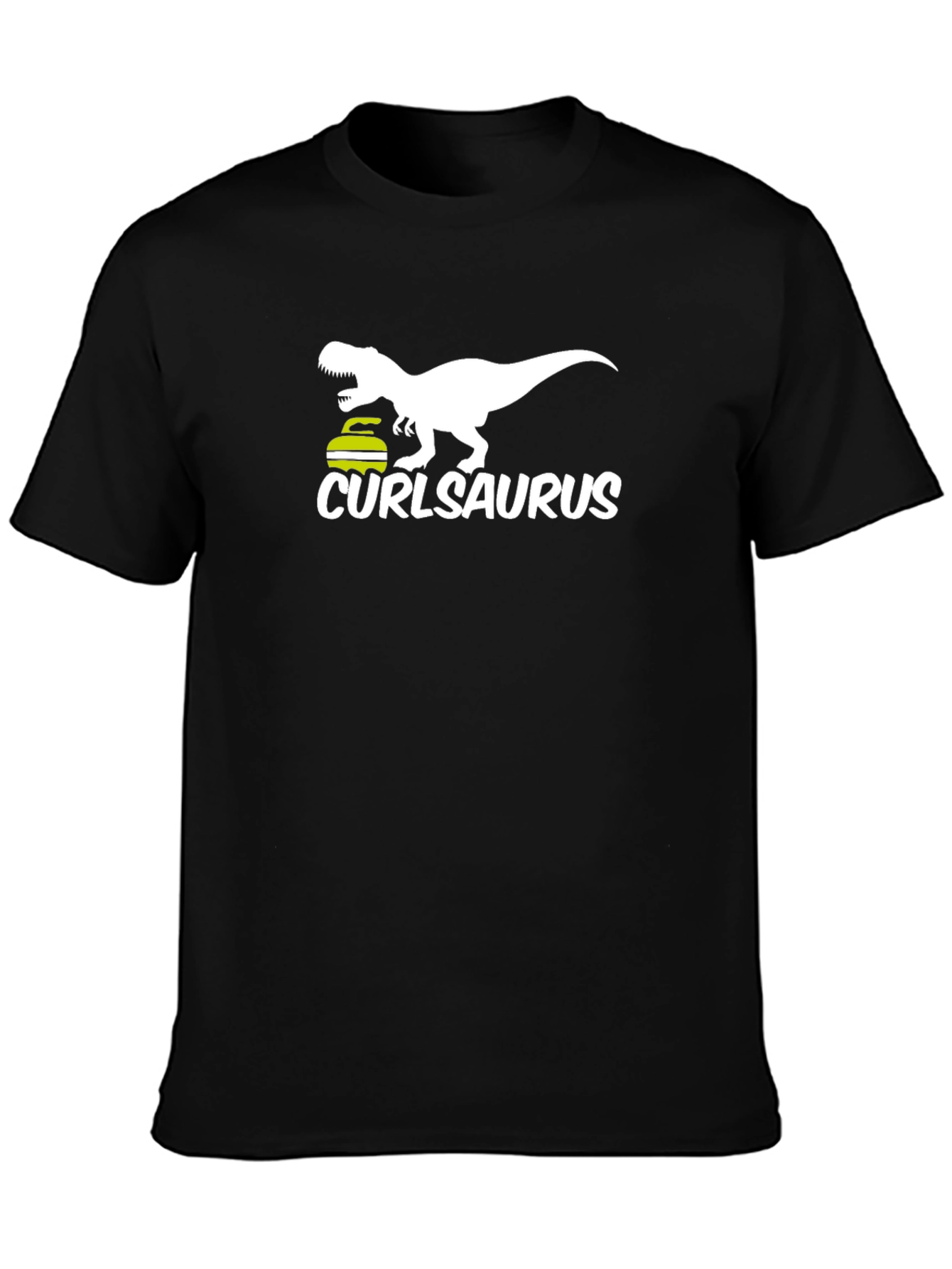 Curlasaurus T-Shirt - Curling Dinosaur Tee