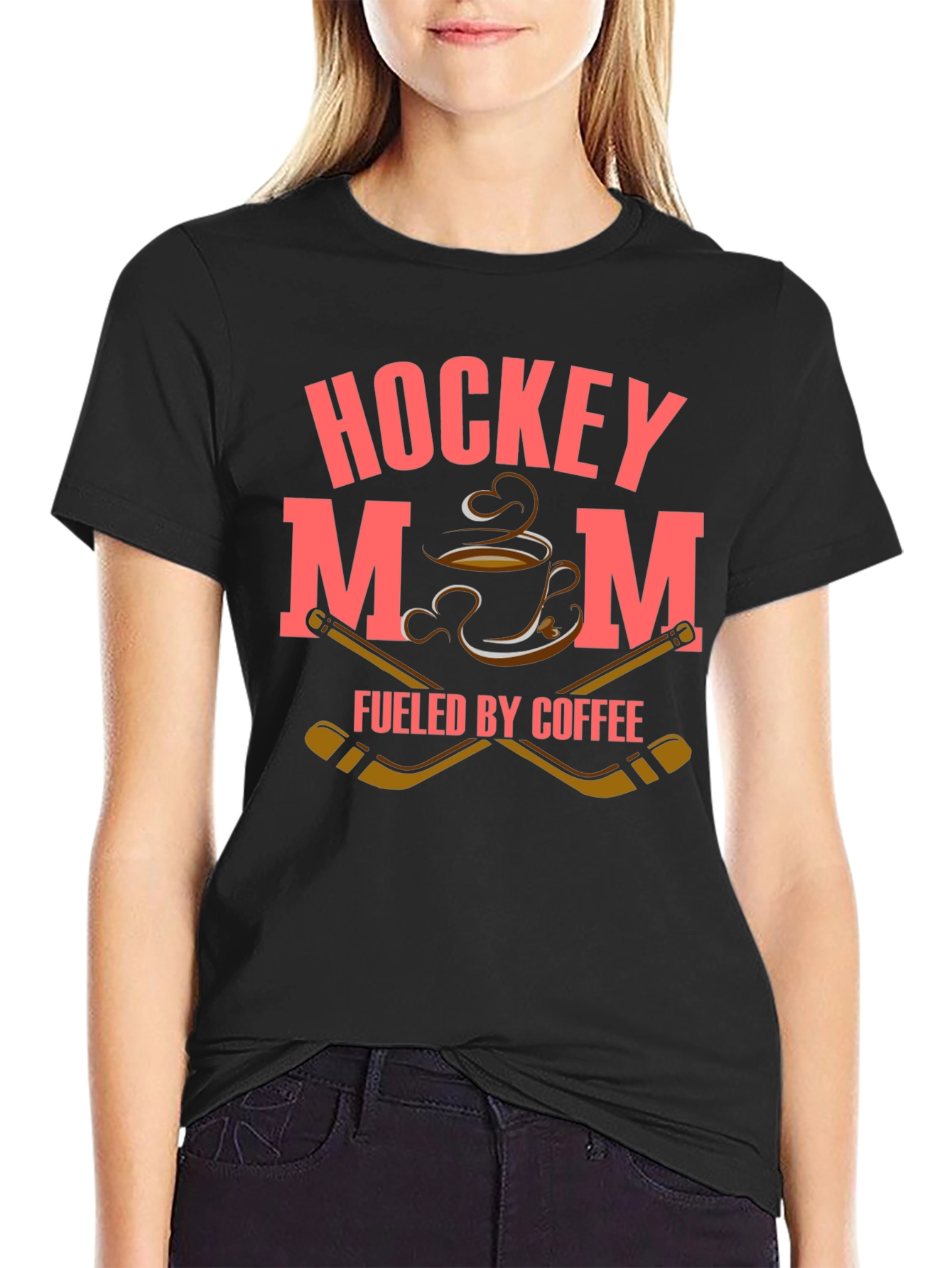 Hockey Mom Fueled By Coffee T-Shirt
