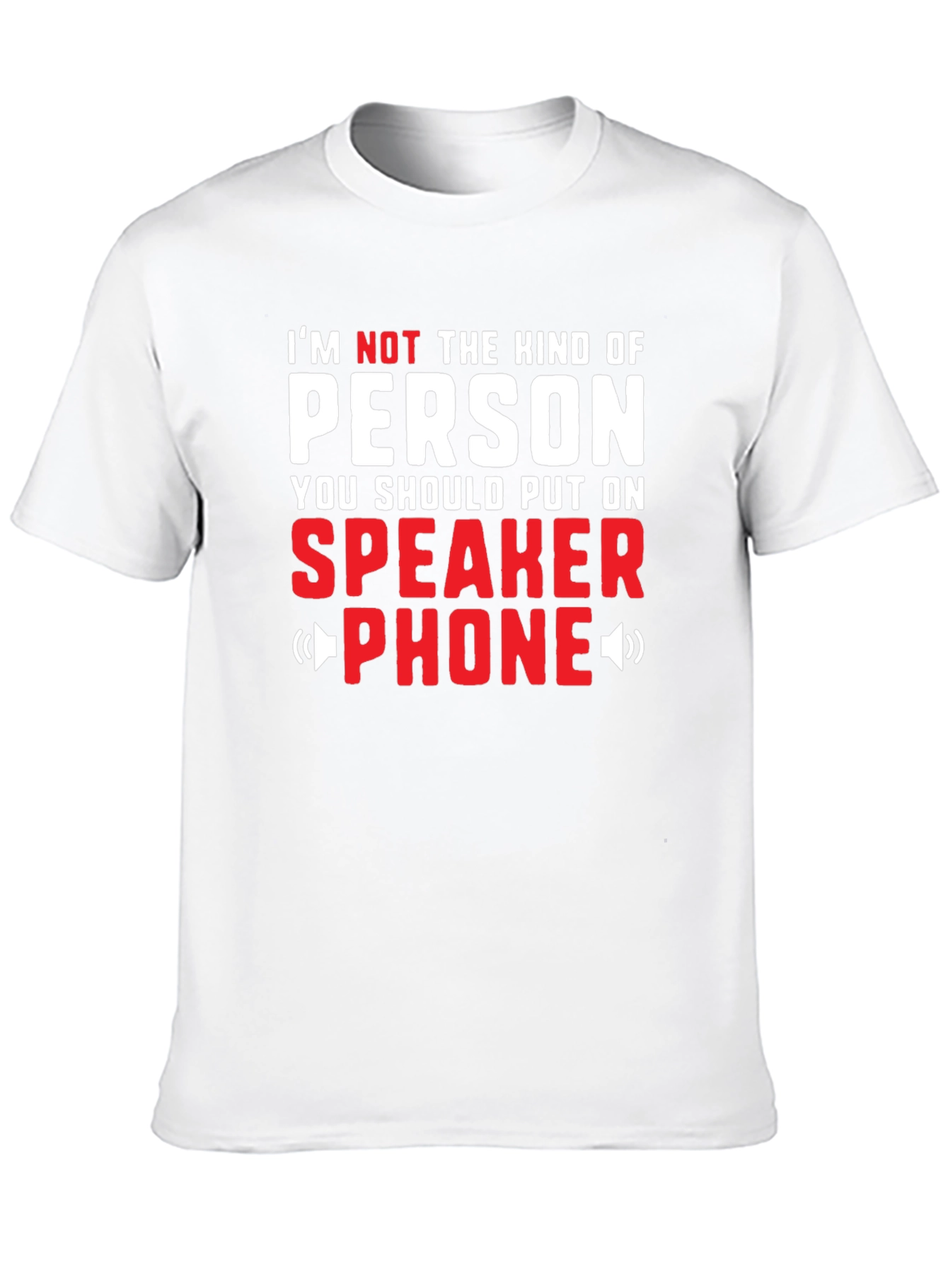 Speaker Phone Graphic Tee - Funny T-Shirt
