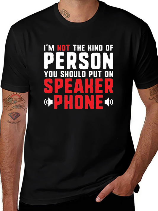Speaker Phone Graphic Tee - Funny T-Shirt