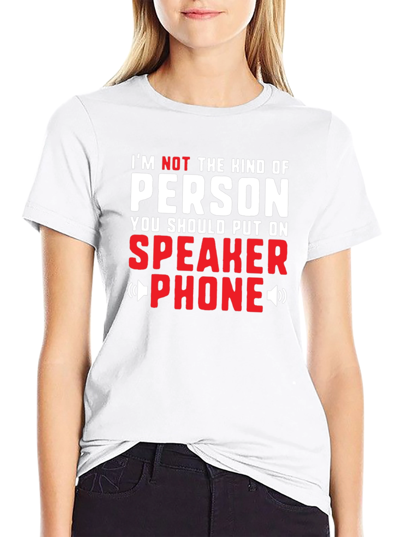 Speaker Phone Graphic Tee - Funny T-Shirt