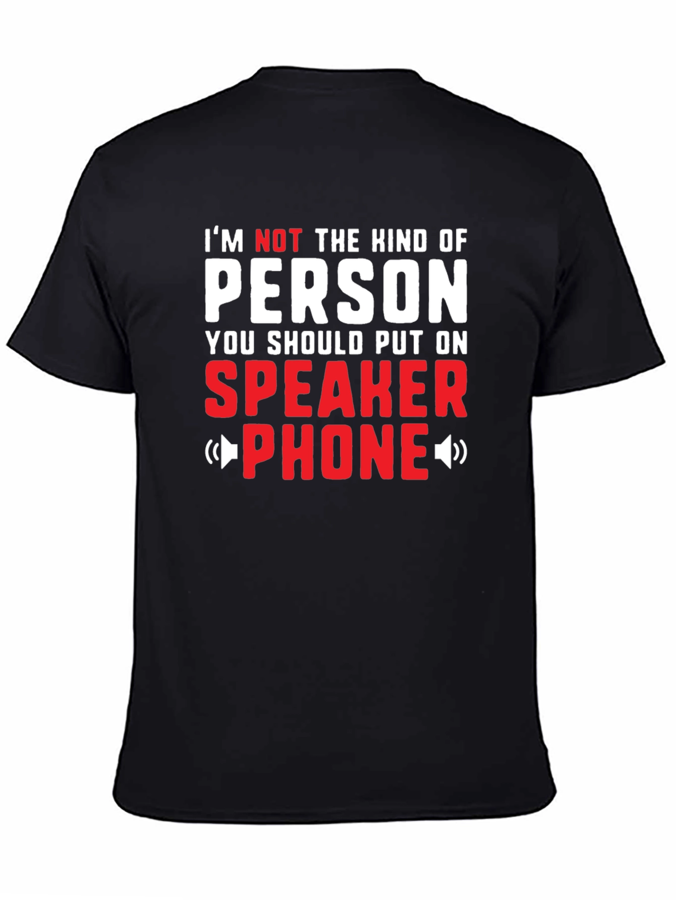 Speaker Phone Graphic Tee - Funny T-Shirt