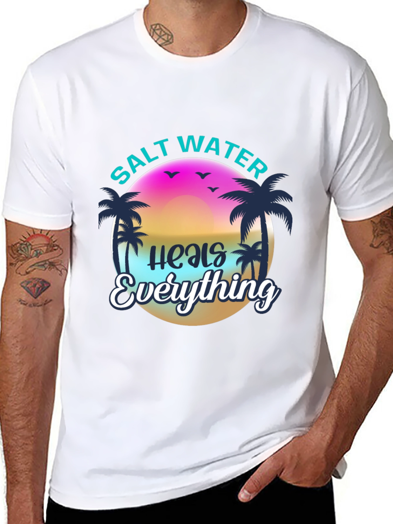 Salt Water Heals Everything Graphic T-Shirt