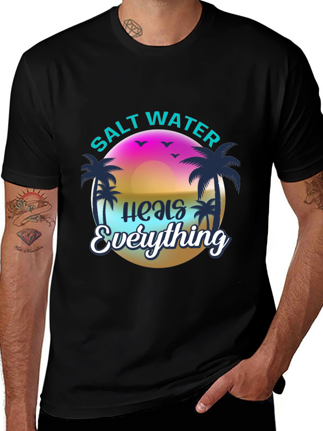 Salt Water Heals Everything Graphic T-Shirt