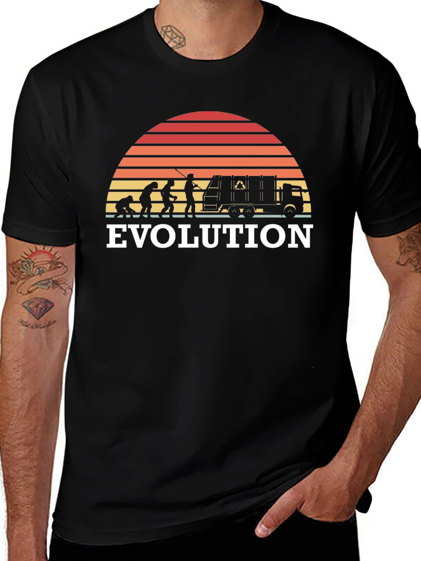 Evolution of Garbage Men T-Shirt