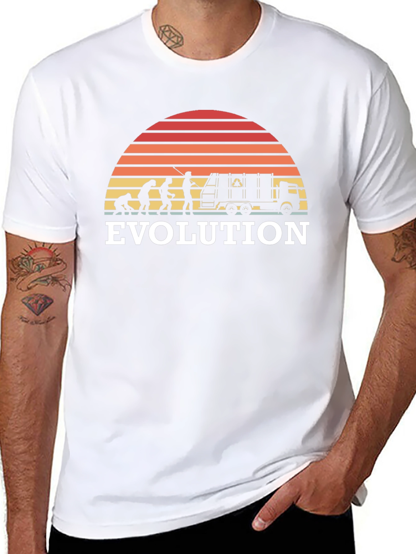 Evolution of Garbage Men T-Shirt