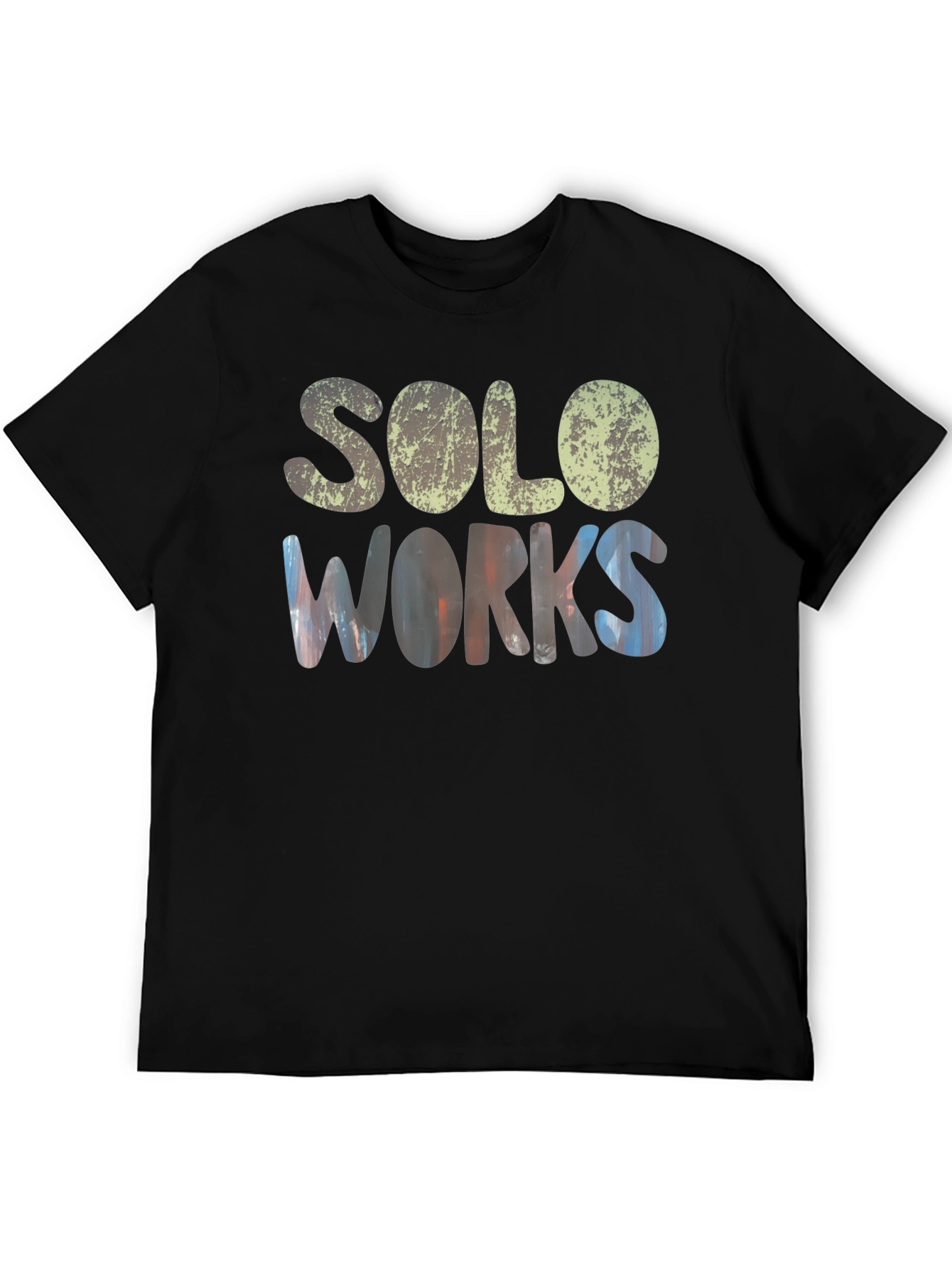 Solo Works Black Graphic T-Shirt