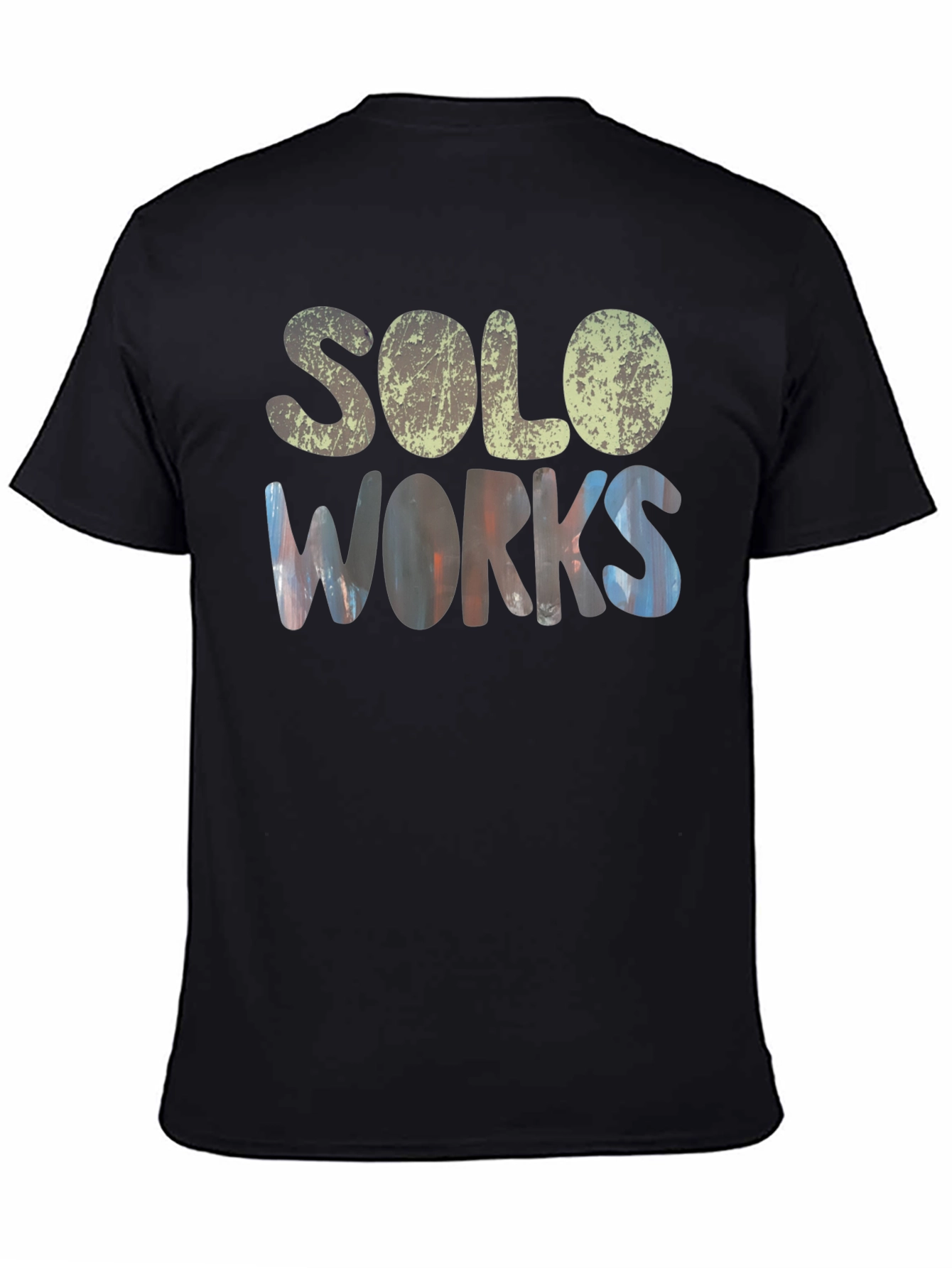 Solo Works Black Graphic T-Shirt