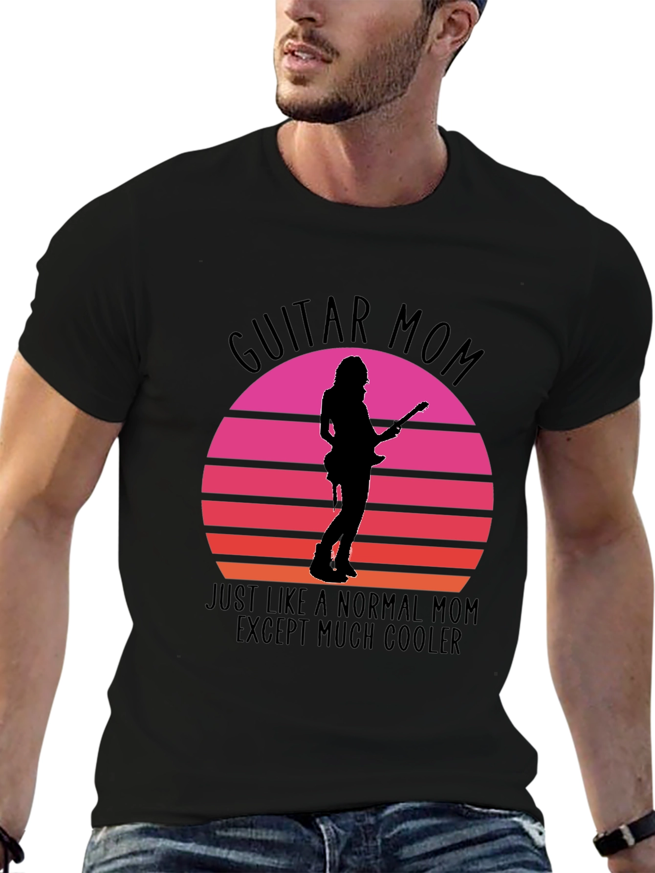 Guitar Mom Graphic Tee - Cool Mothers Day Gift