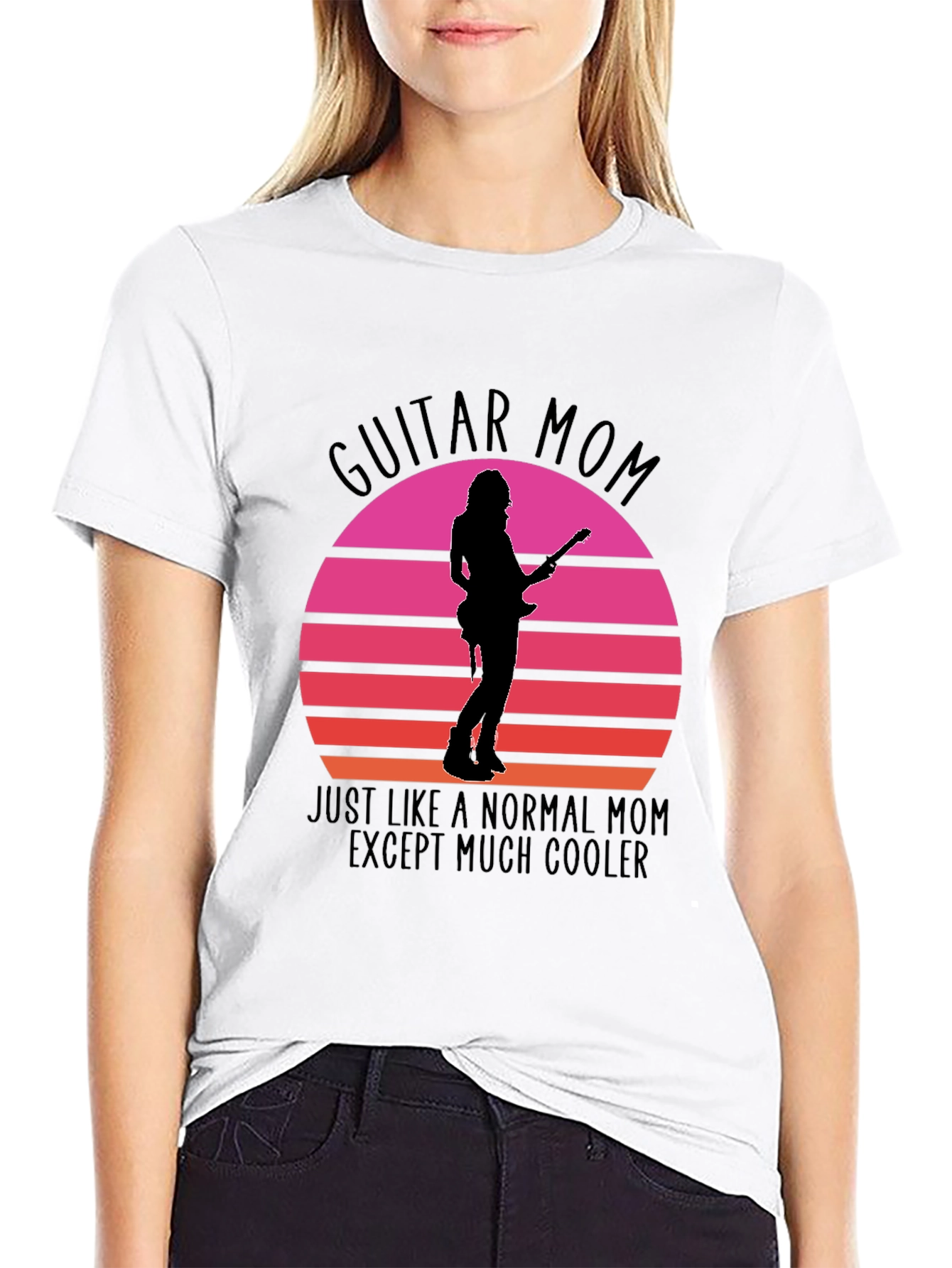 Guitar Mom Graphic Tee - Cool Mothers Day Gift