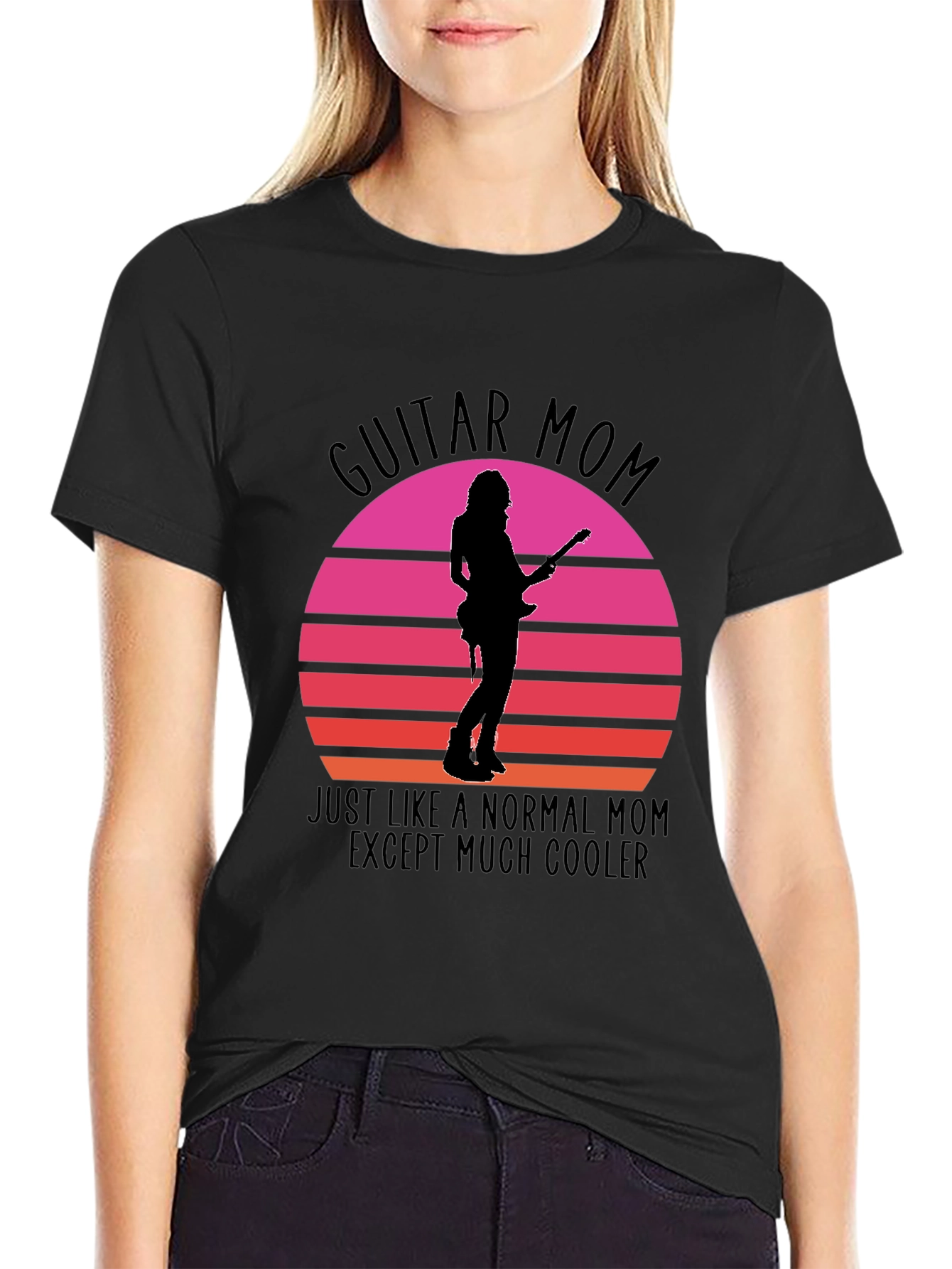 Guitar Mom Graphic Tee - Cool Mothers Day Gift
